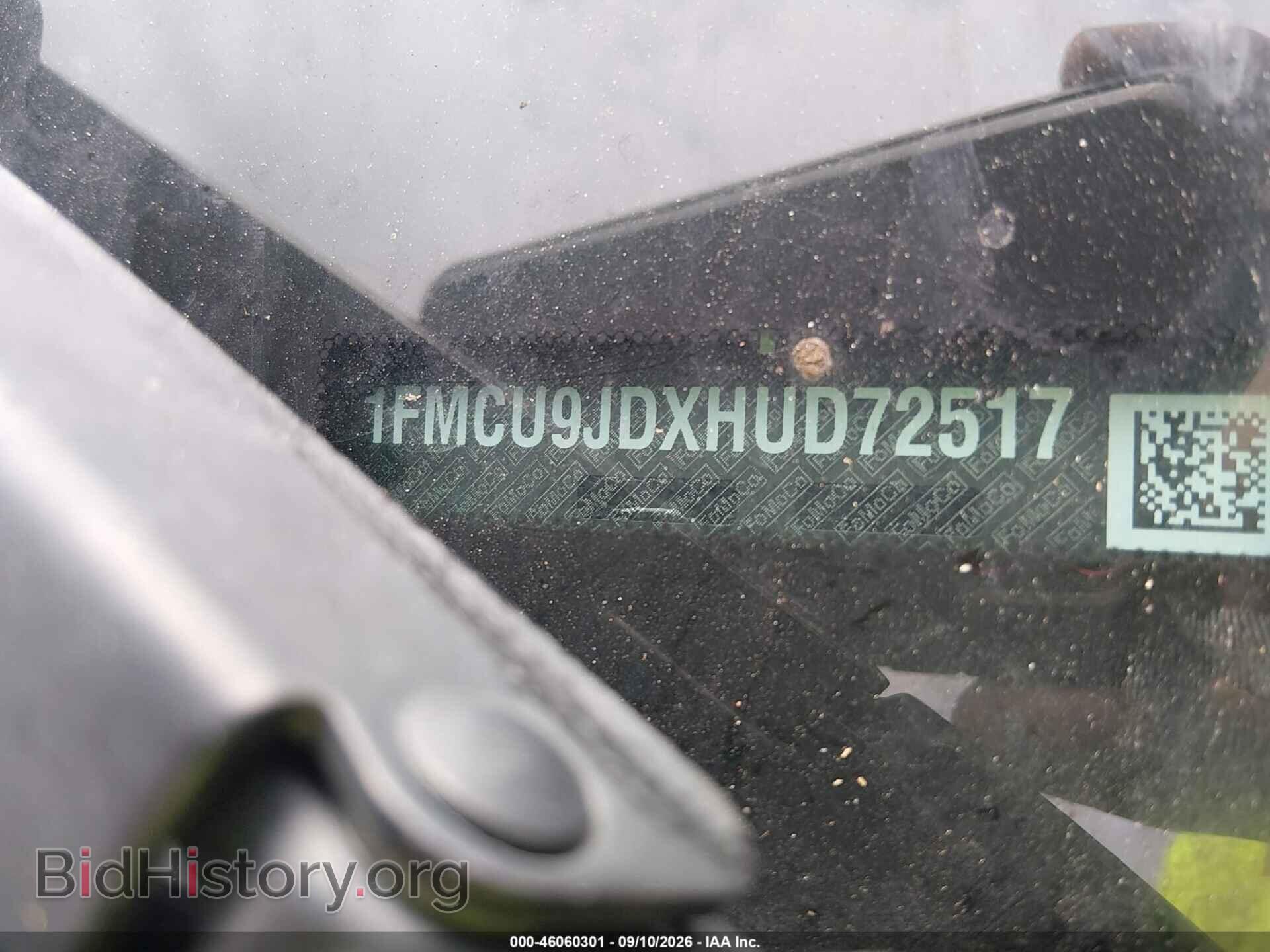 2017 FORD ESCAPE - VIN: 1FMCU9JDXHUD72517 - Фото 9