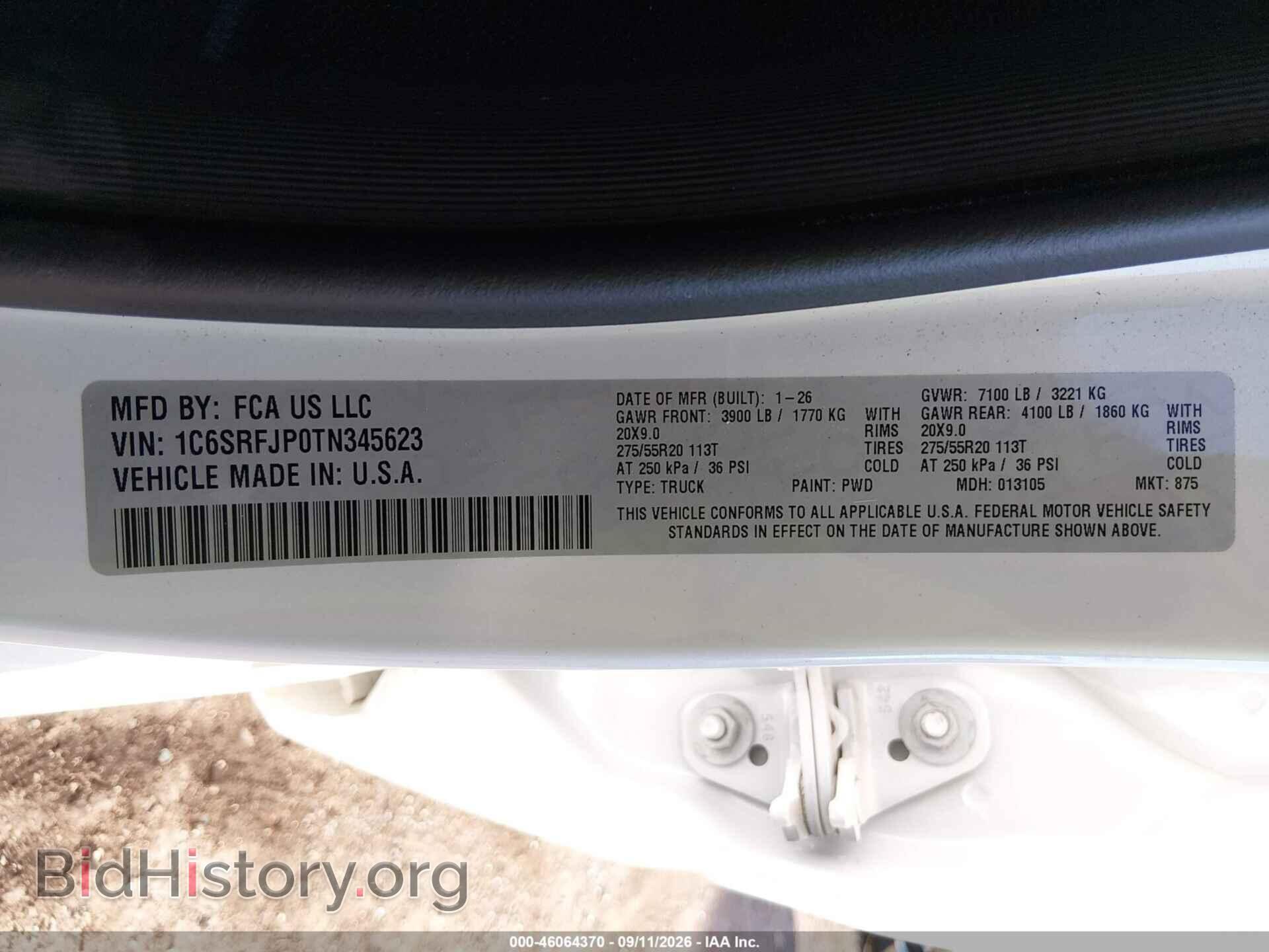 2026 RAM 1500 - VIN: 1C6SRFJP0TN345623 - Photo 9
