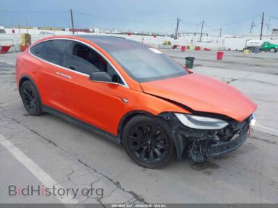 2016 Tesla MODEL X 60d/70d/75d/90d, оранжевый — VIN 5YJXCDE22GF032208, IAAI