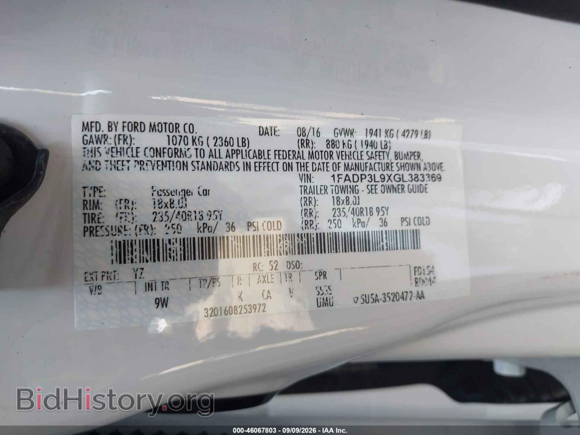 2016 FORD FOCUS ST - VIN: 1FADP3L9XGL383369 - Photo 9