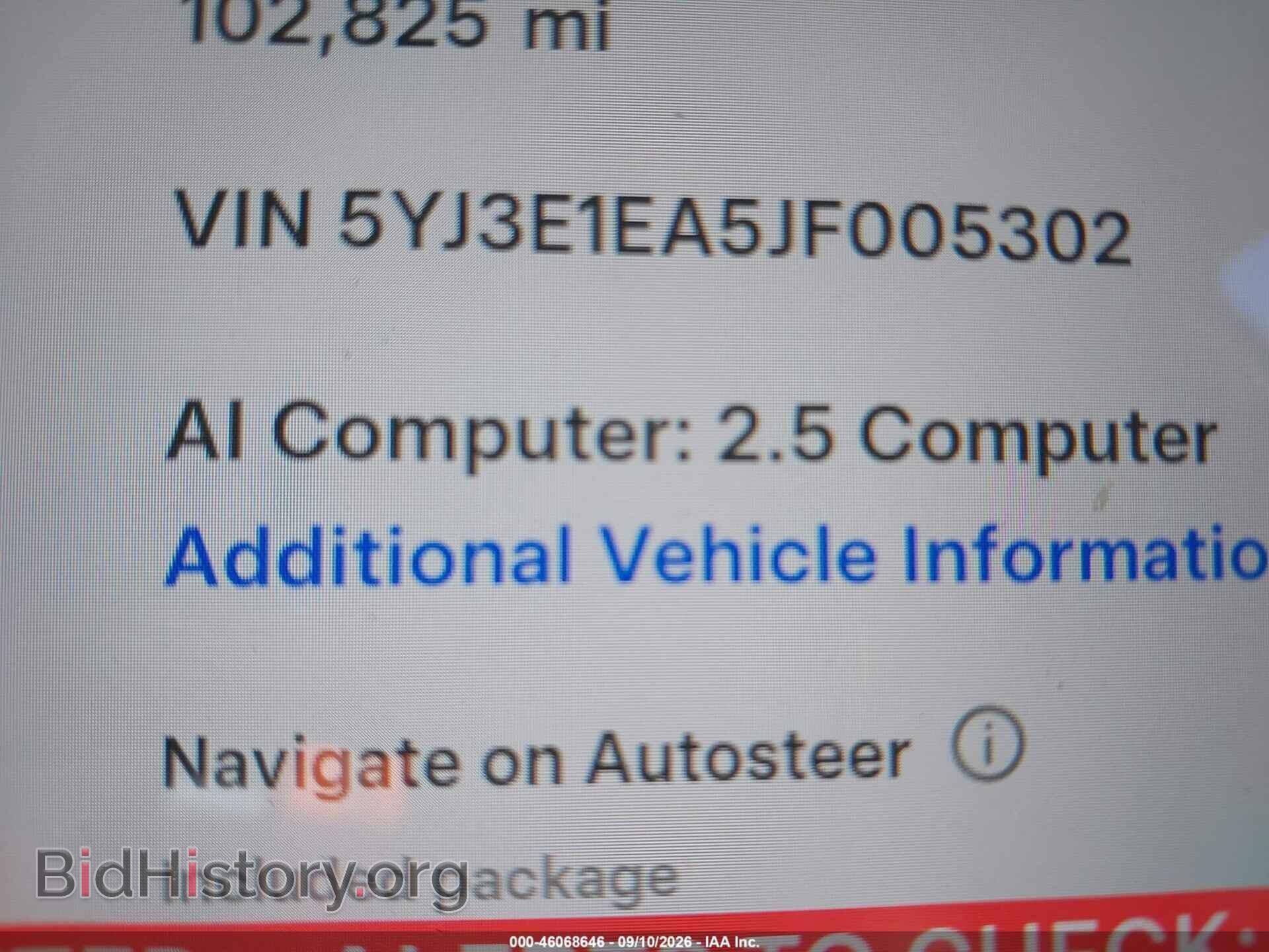 2018 TESLA MODEL 3 - VIN: 5YJ3E1EA5JF005302 - Photo 9