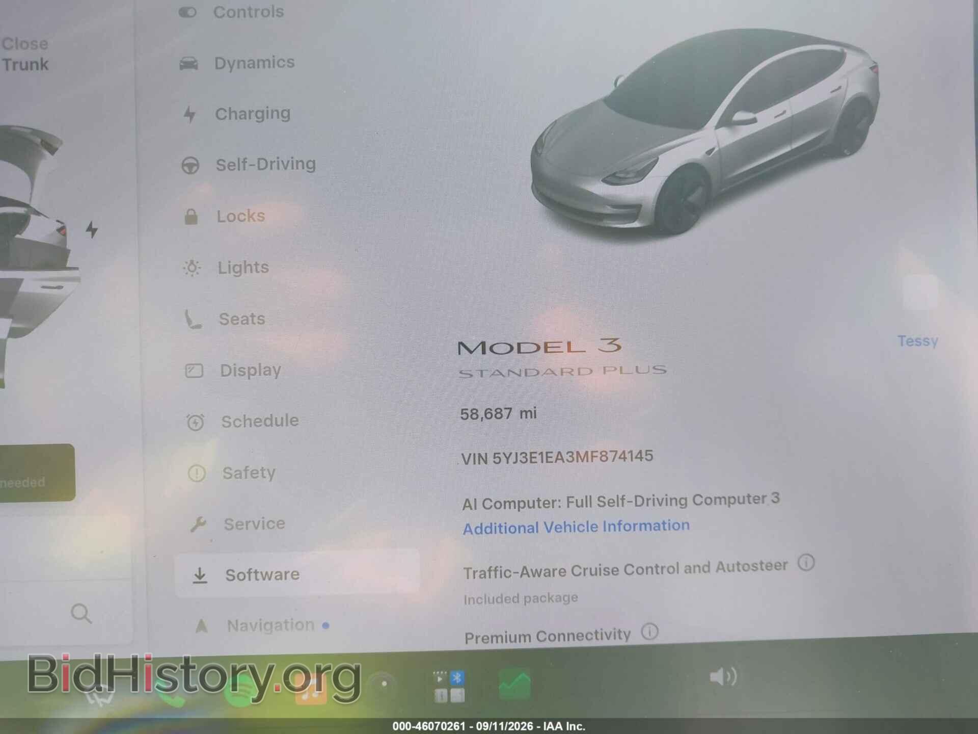 2021 TESLA MODEL 3 - VIN: 5YJ3E1EA3MF874145 - Photo 7