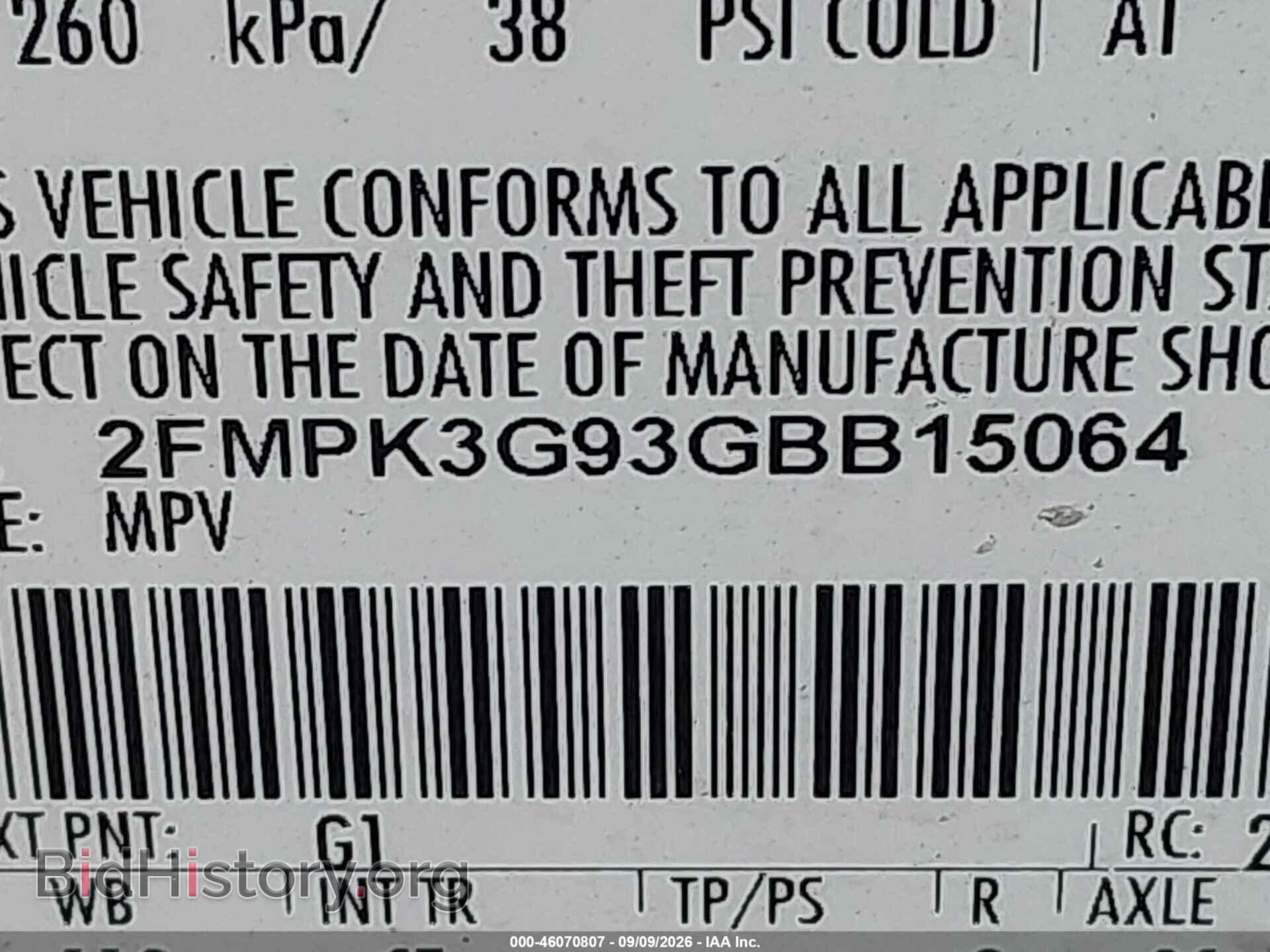 2016 FORD EDGE - VIN: 2FMPK3G93GBB15064 - Photo 9