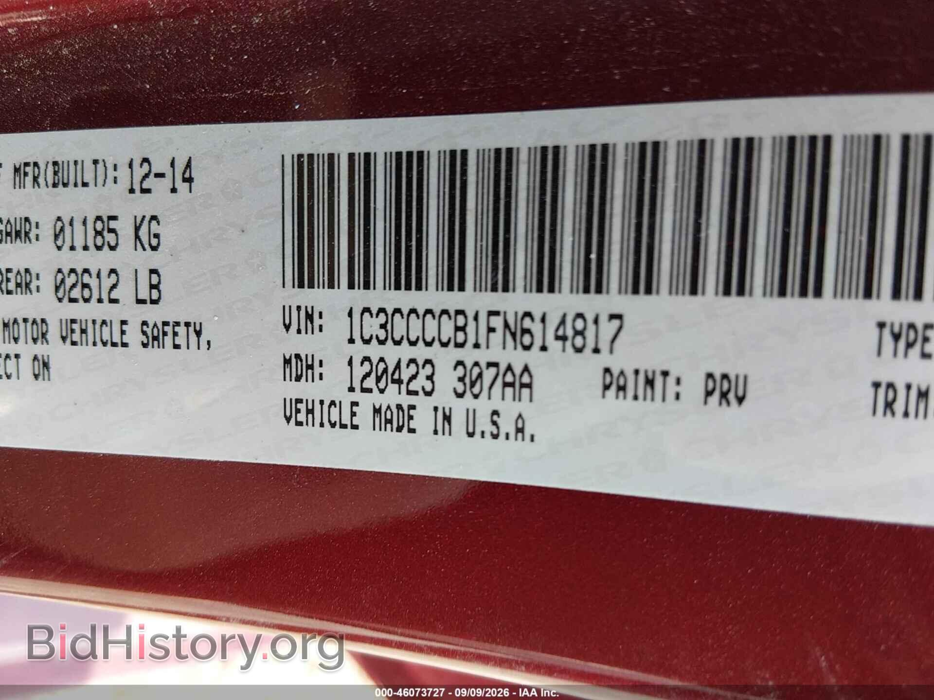 2015 CHRYSLER 200 - VIN: 1C3CCCCB1FN614817 - Photo 9