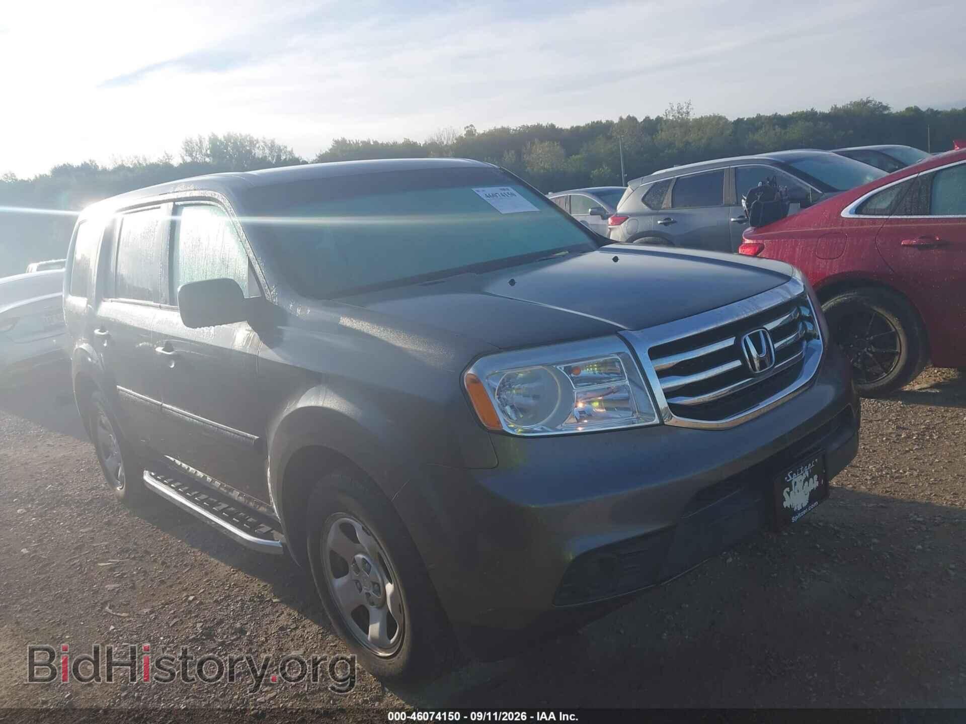 Photo 5FNYF3H20CB003561 - HONDA PILOT 2012