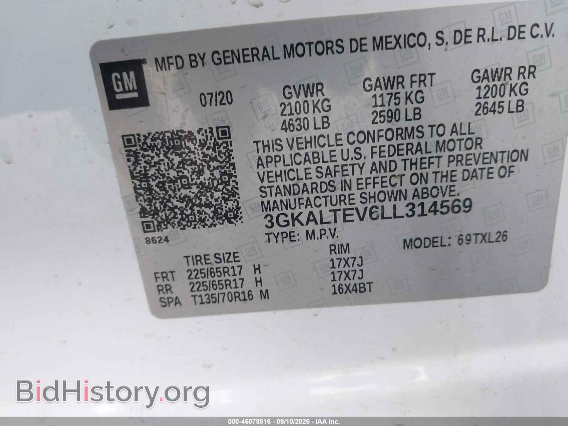 2020 GMC TERRAIN - VIN: 3GKALTEV6LL314569 - Photo 9
