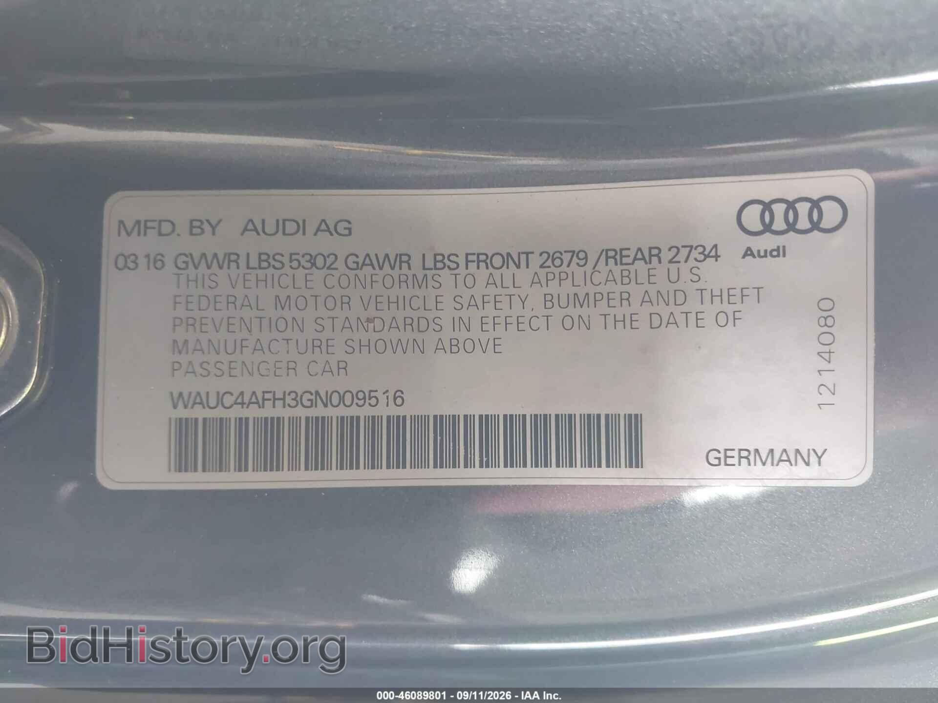 2016 AUDI S5 - VIN: WAUC4AFH3GN009516 - Photo 9