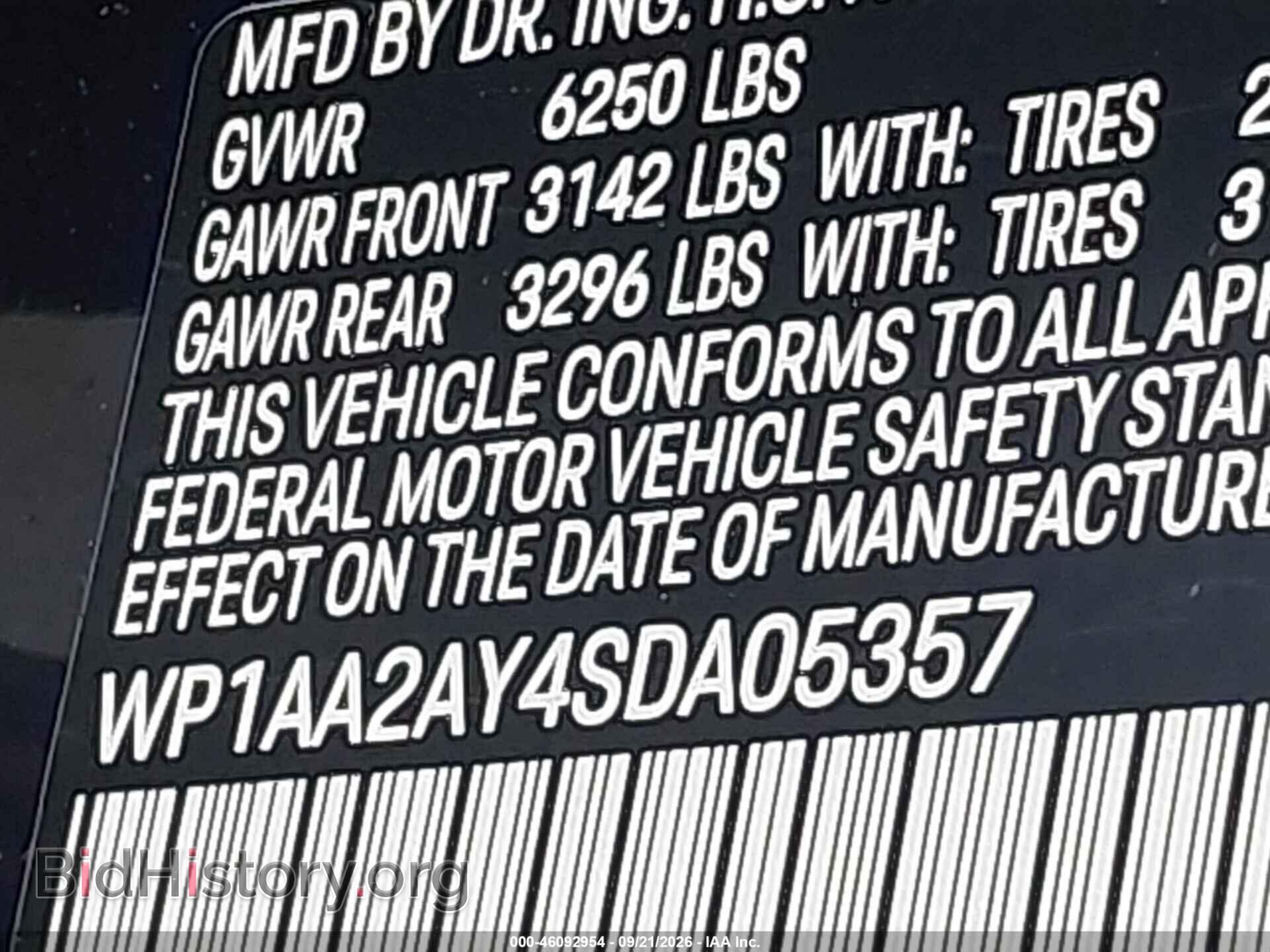 2025 PORSCHE CAYENNE - VIN: WP1AA2AY4SDA05357 - Фото 9
