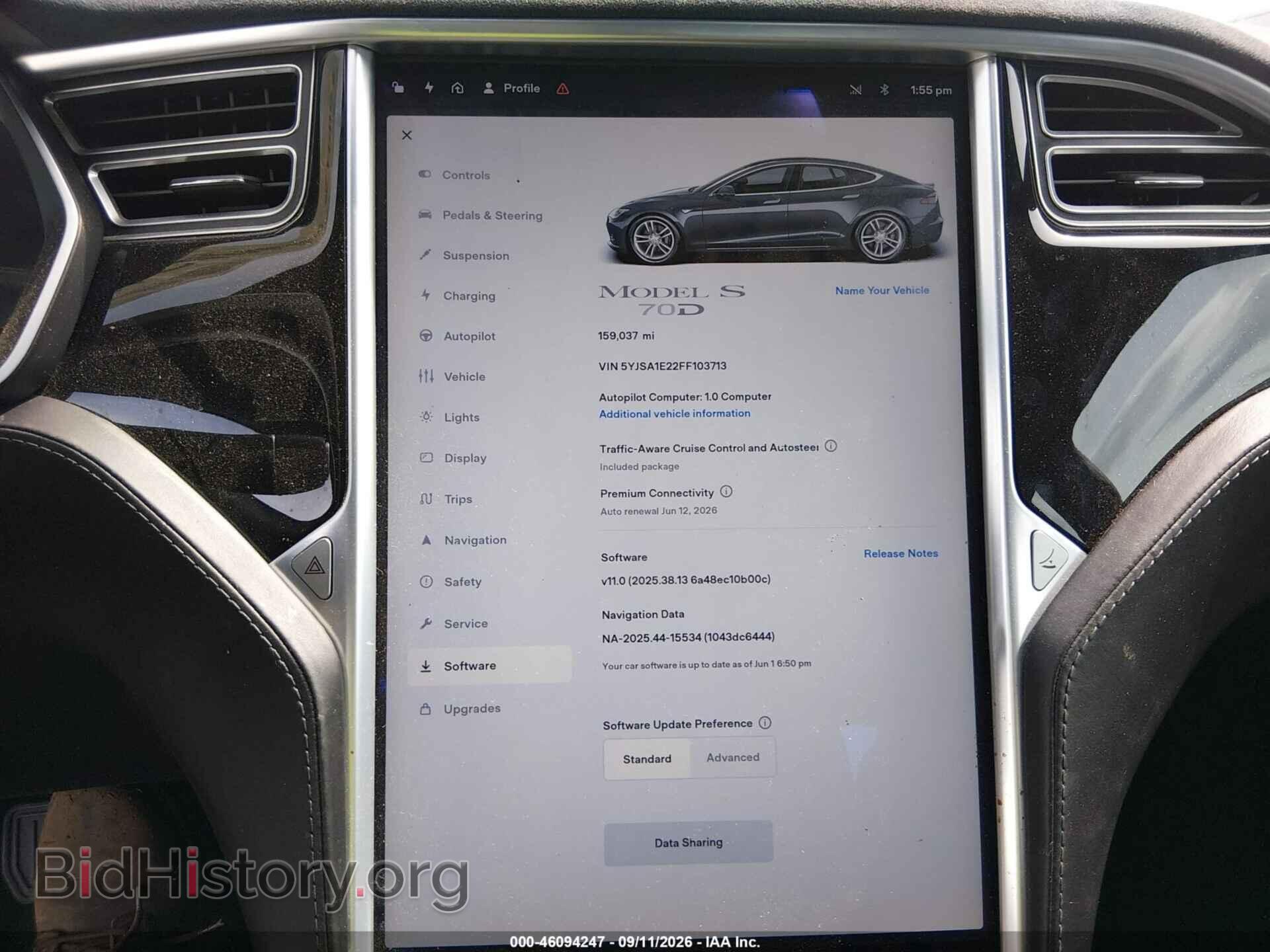 2015 TESLA MODEL S - VIN: 5YJSA1E22FF103713 - Фото 7