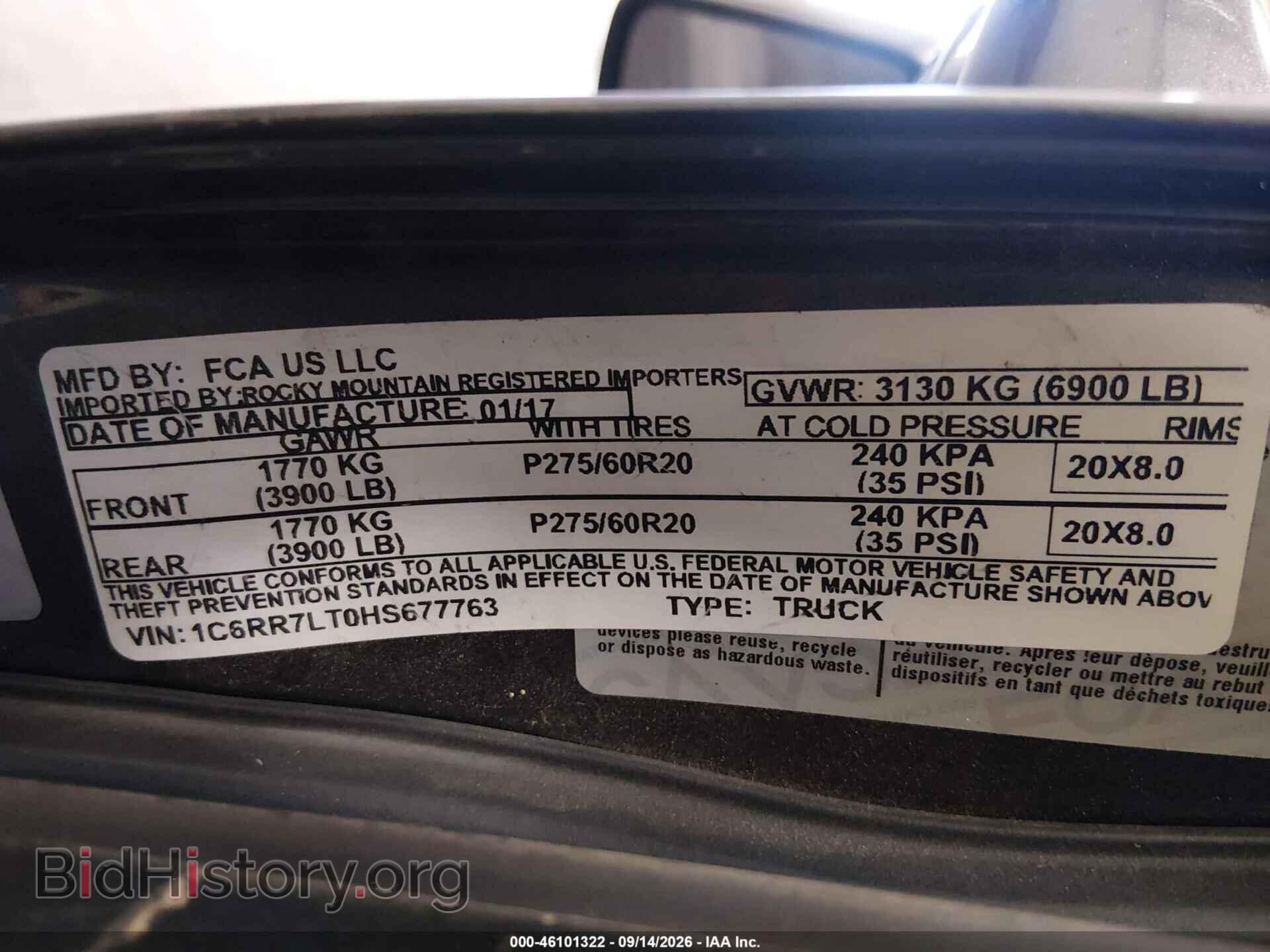 2017 RAM 1500 - VIN: 1C6RR7LT0HS677763 - Photo 9