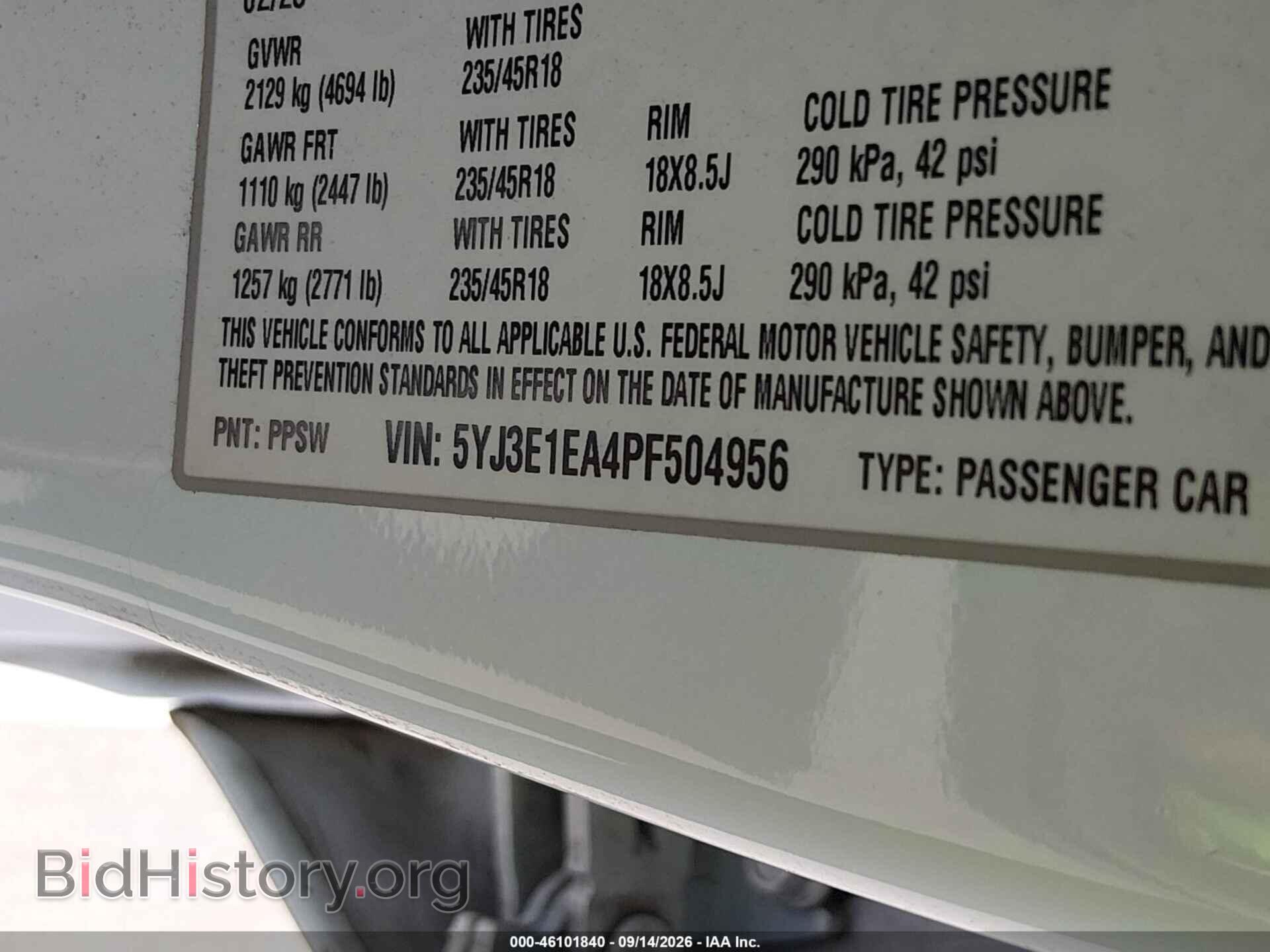 2023 TESLA MODEL 3 - VIN: 5YJ3E1EA4PF504956 - Фото 9