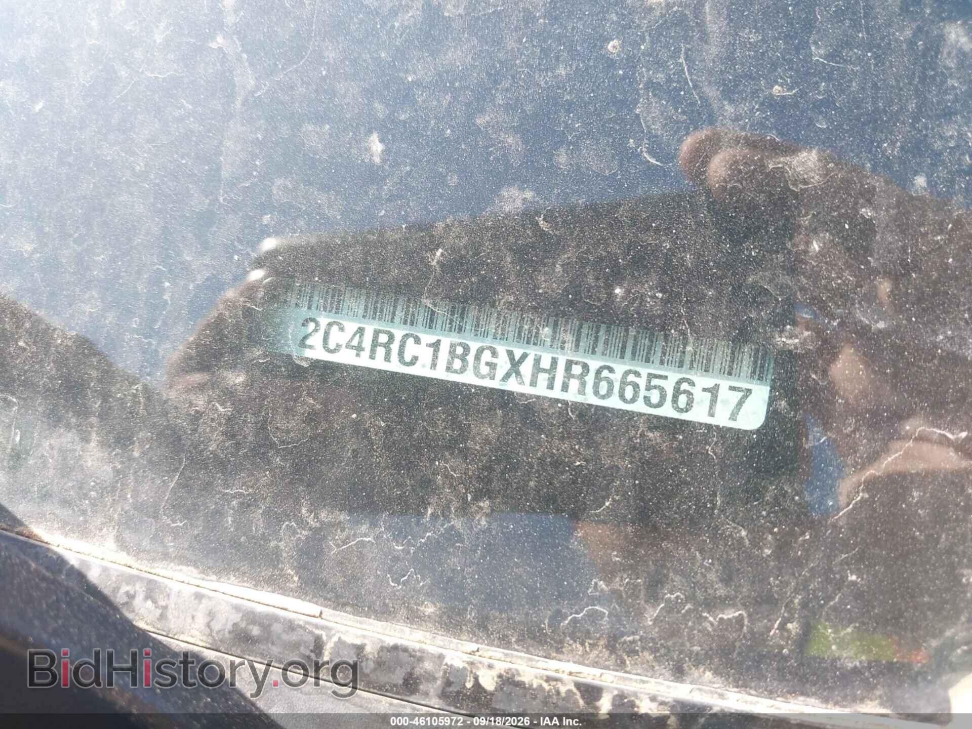 2017 CHRYSLER PACIFICA - VIN: 2C4RC1BGXHR665617 - Фото 9