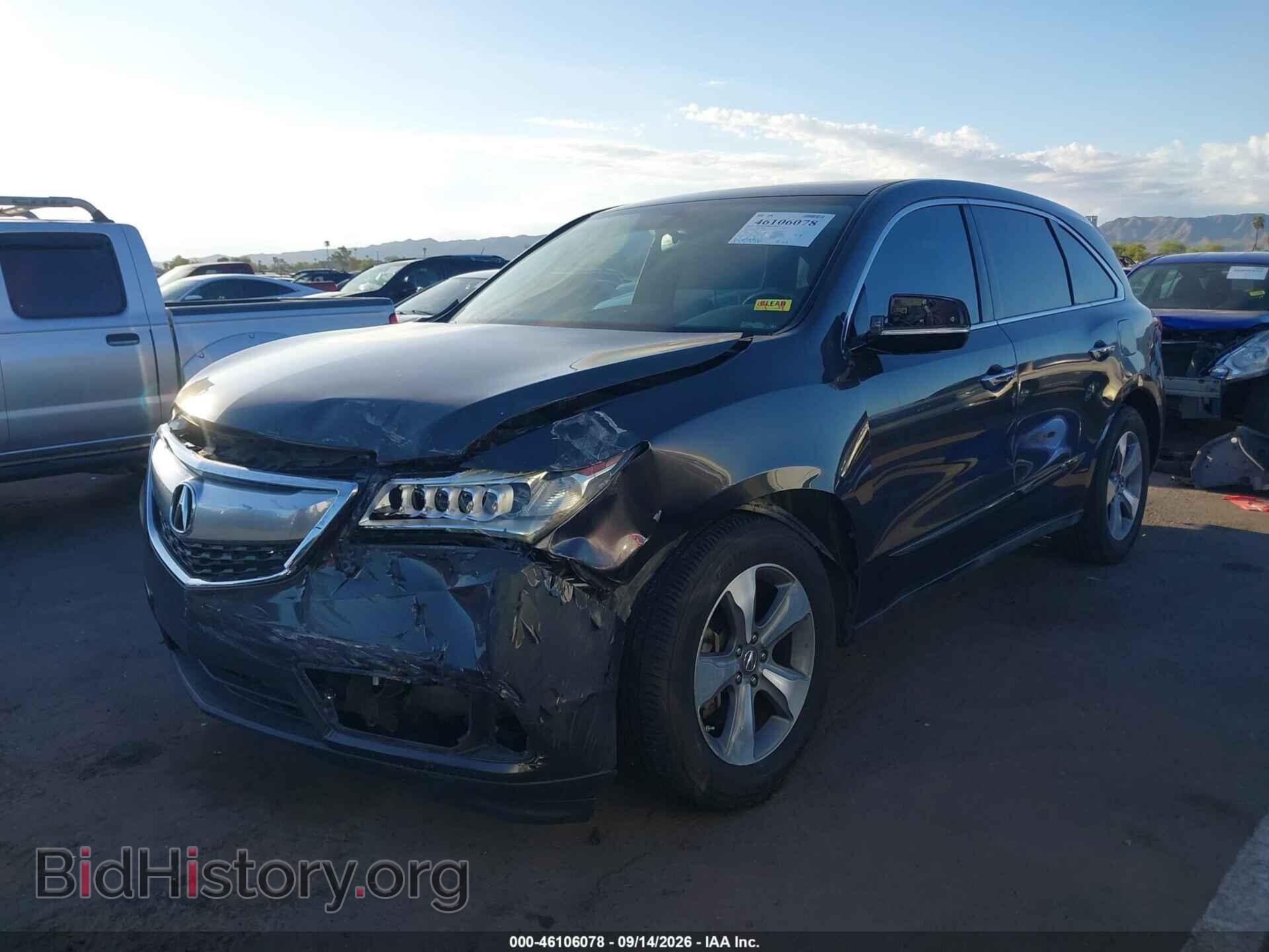 2014 ACURA MDX - VIN: 5FRYD3H23EB015582 - Photo 2