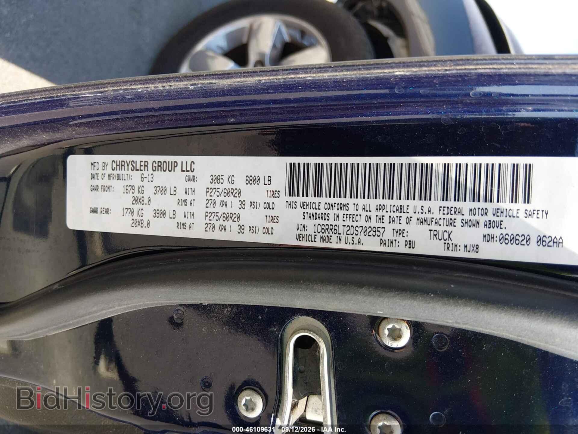 2013 RAM 1500 - VIN: 1C6RR6LT2DS702957 - Photo 9