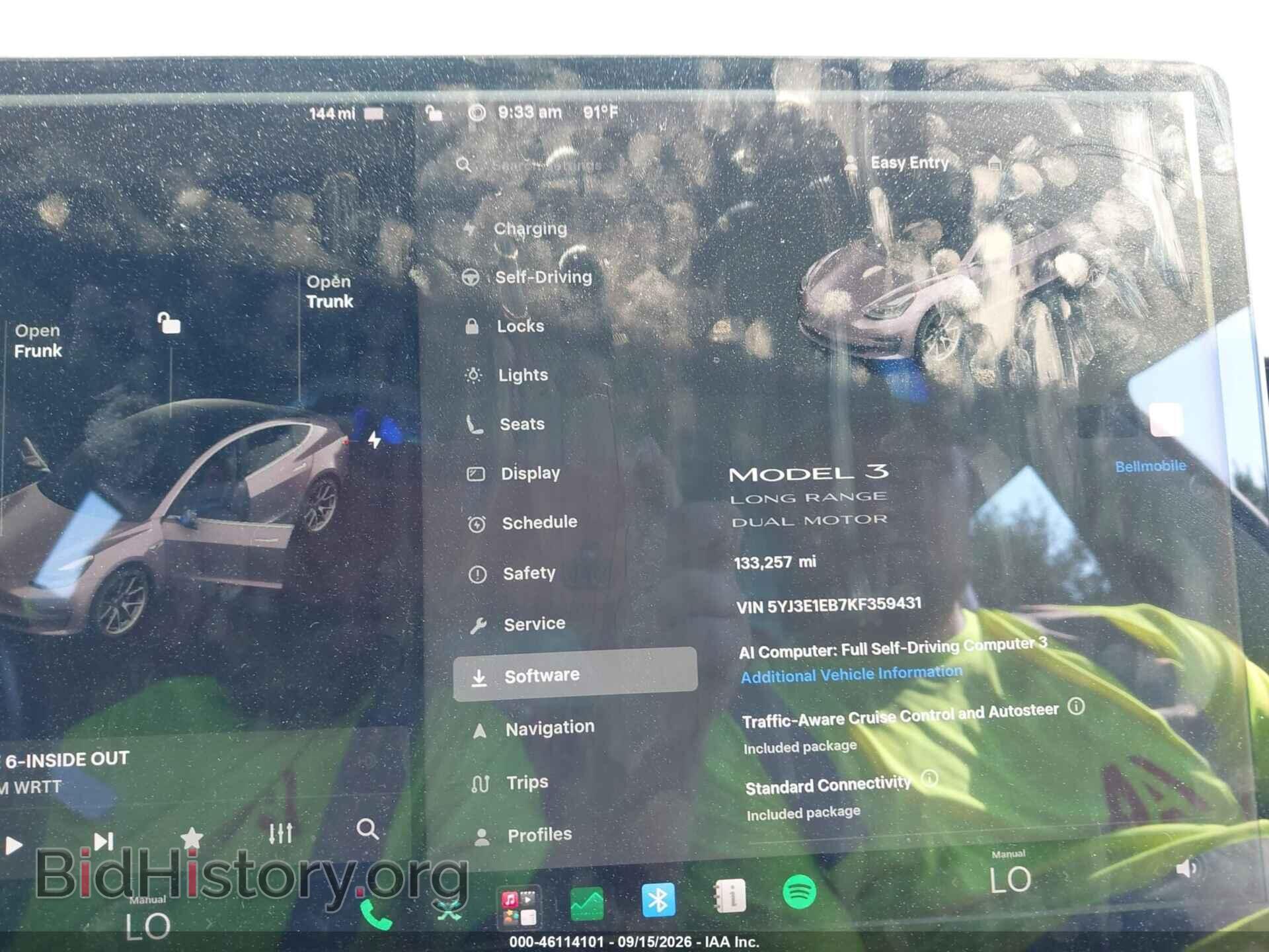 2019 TESLA MODEL 3 - VIN: 5YJ3E1EB7KF359431 - Фото 7