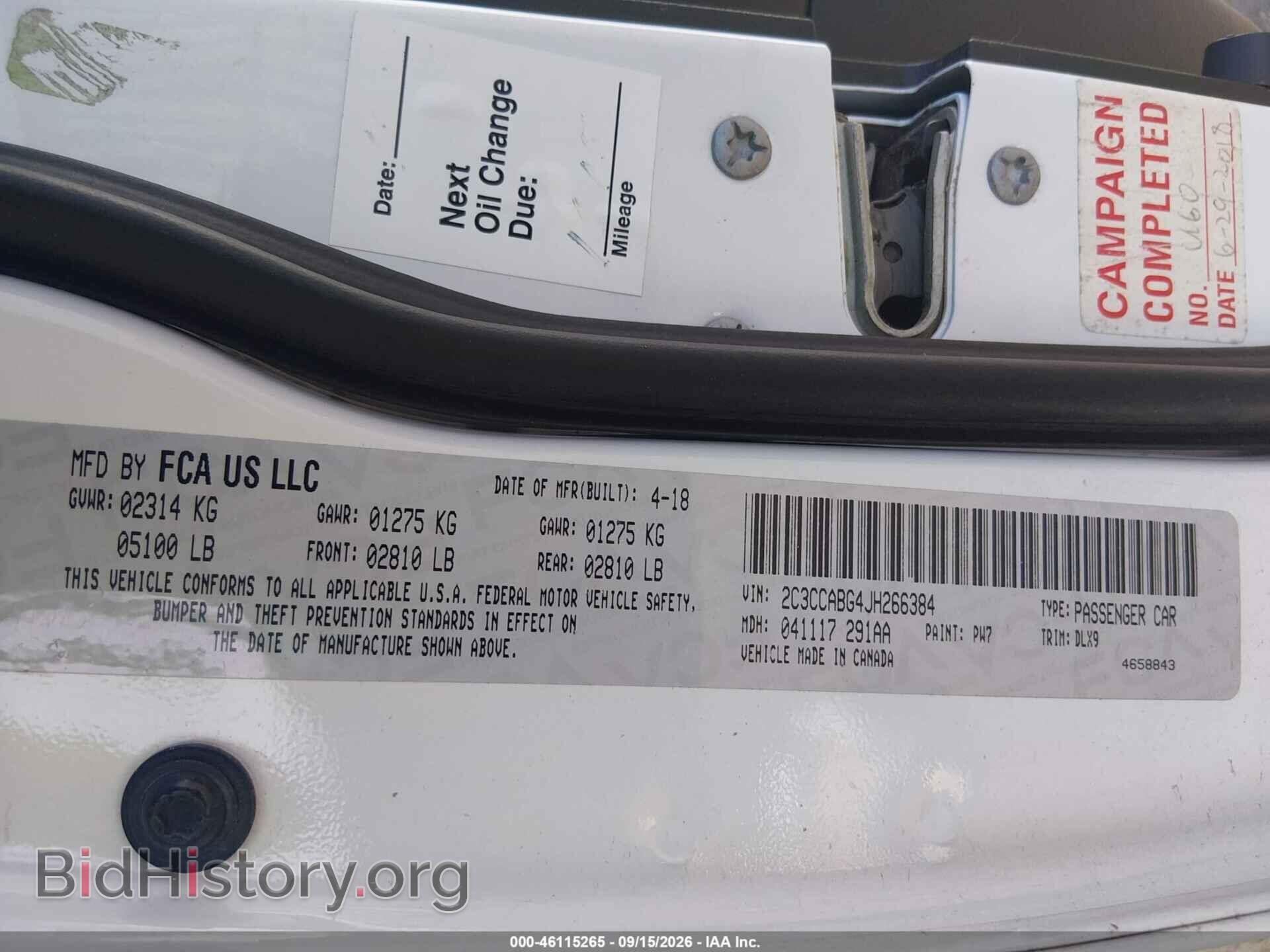 2018 CHRYSLER 300 - VIN: 2C3CCABG4JH266384 - Photo 9