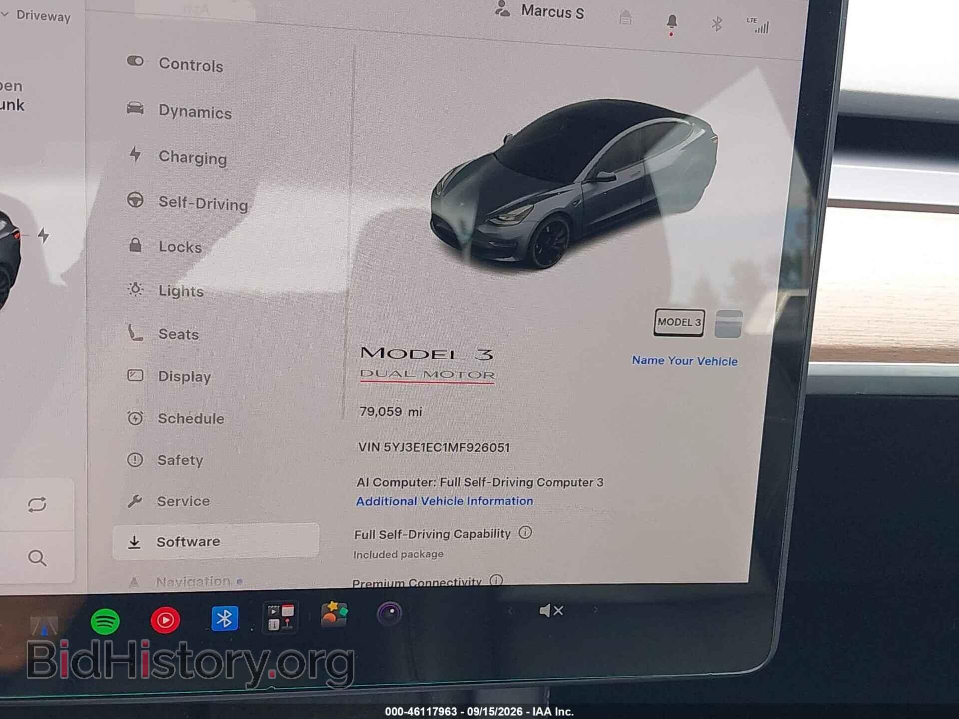 2021 TESLA MODEL 3 - VIN: 5YJ3E1EC1MF926051 - Photo 7