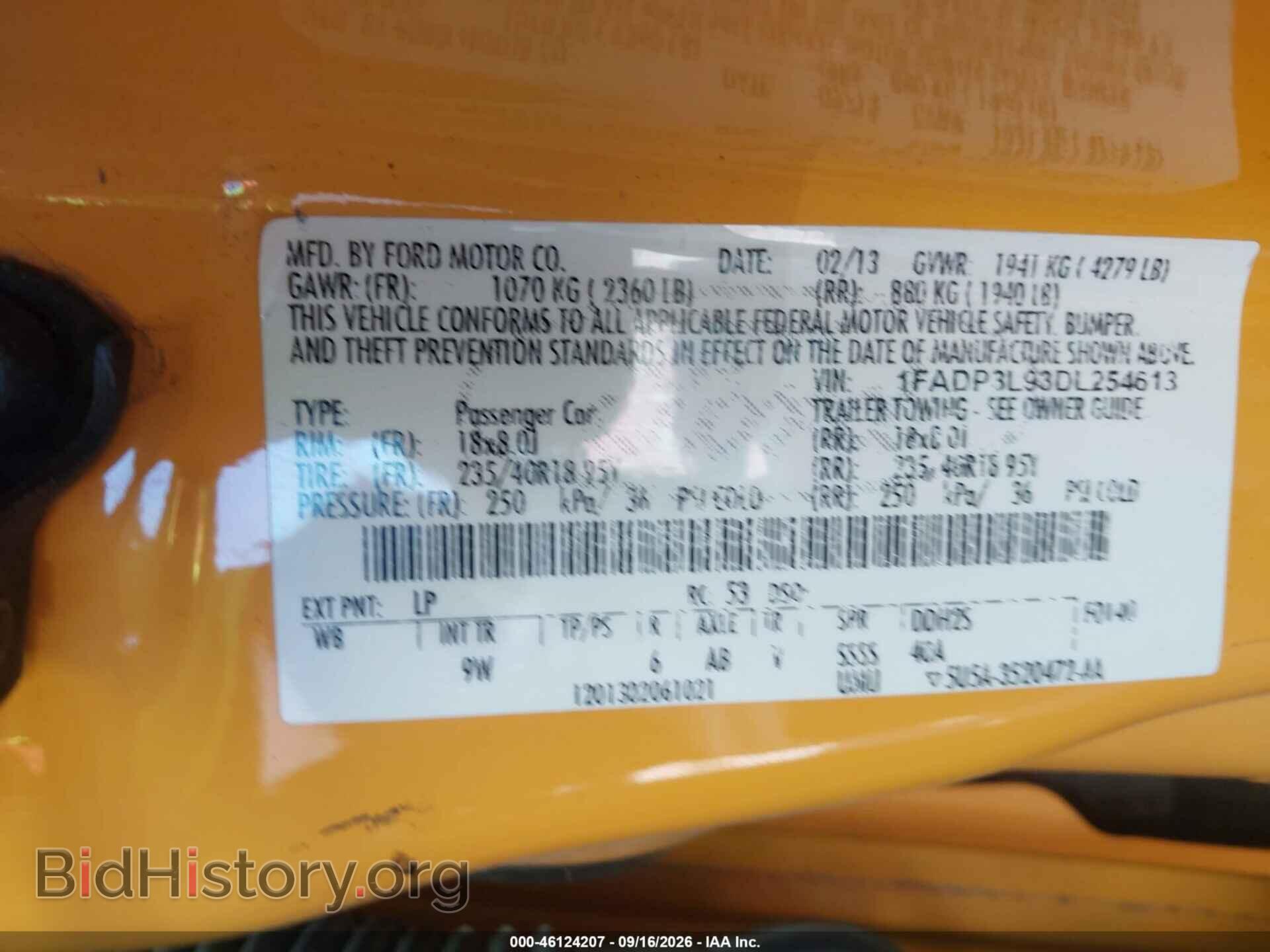 2013 FORD FOCUS ST - VIN: 1FADP3L93DL254613 - Photo 9