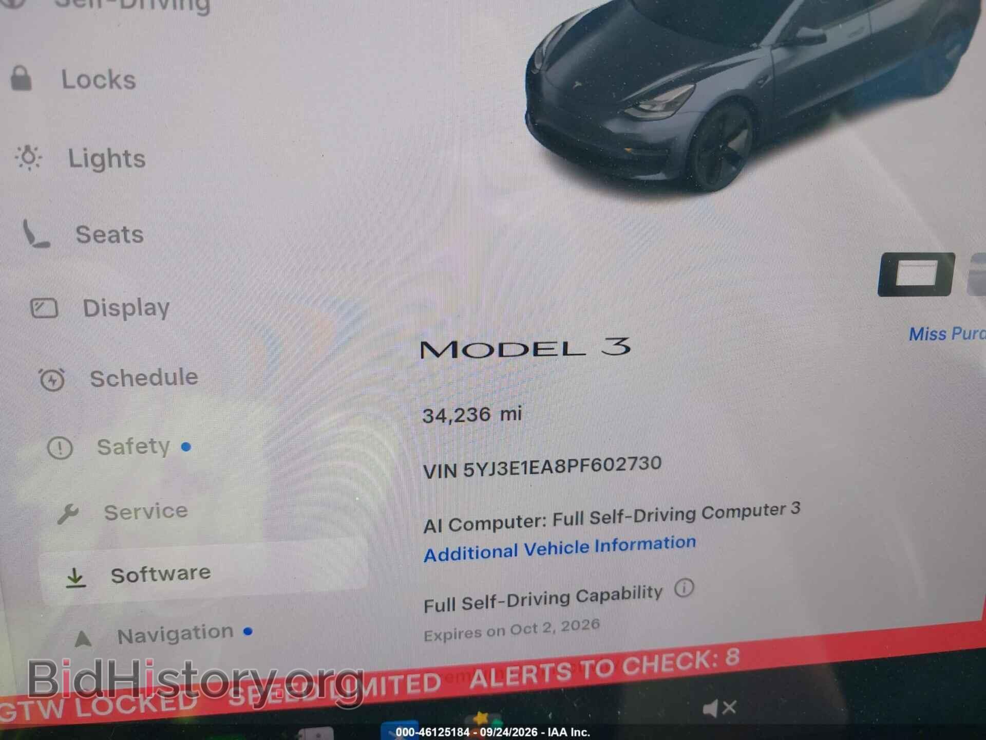 2023 TESLA MODEL 3 - VIN: 5YJ3E1EA8PF602730 - Photo 7