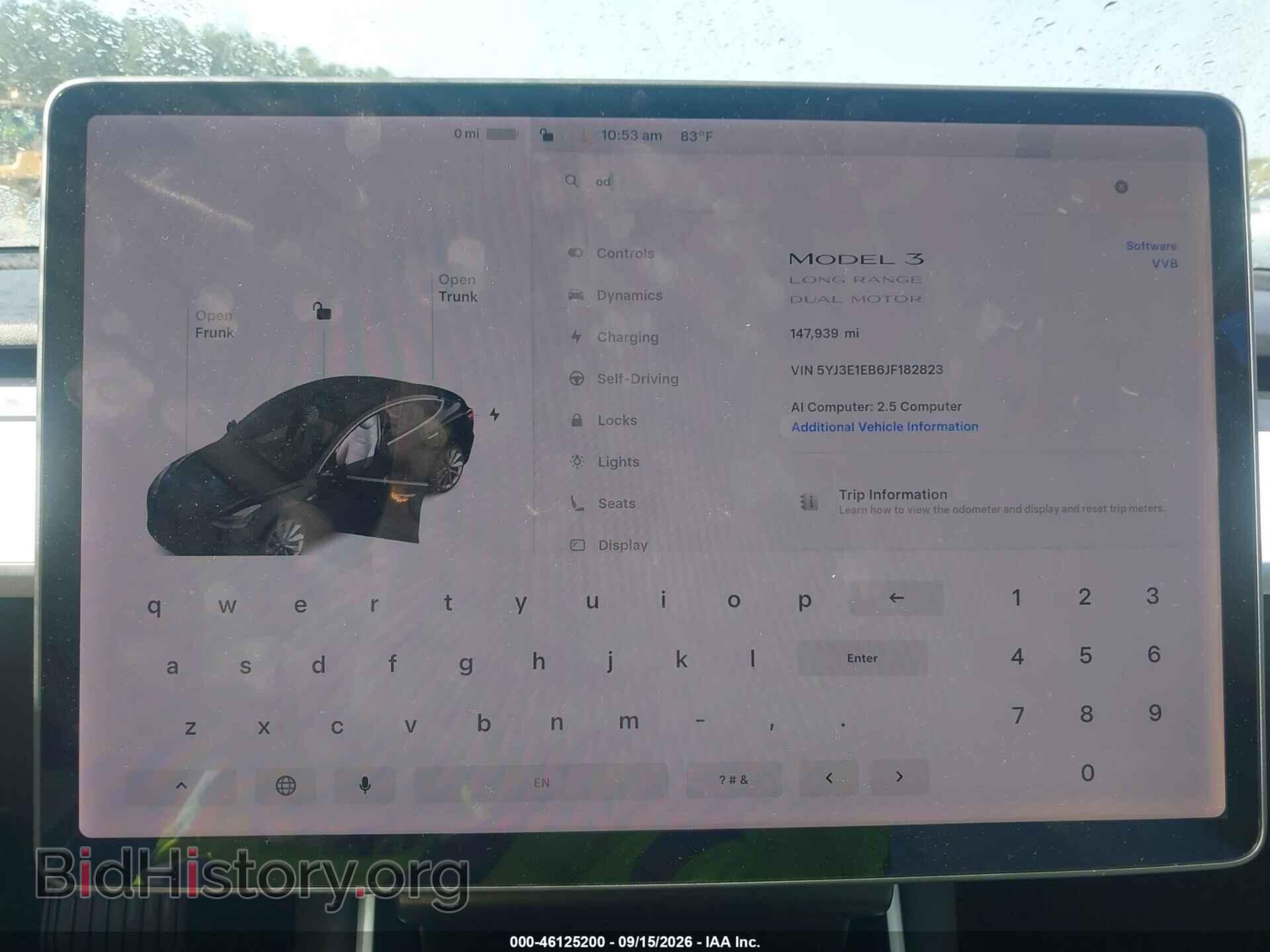 2018 TESLA MODEL 3 - VIN: 5YJ3E1EB6JF182823 - Фото 7