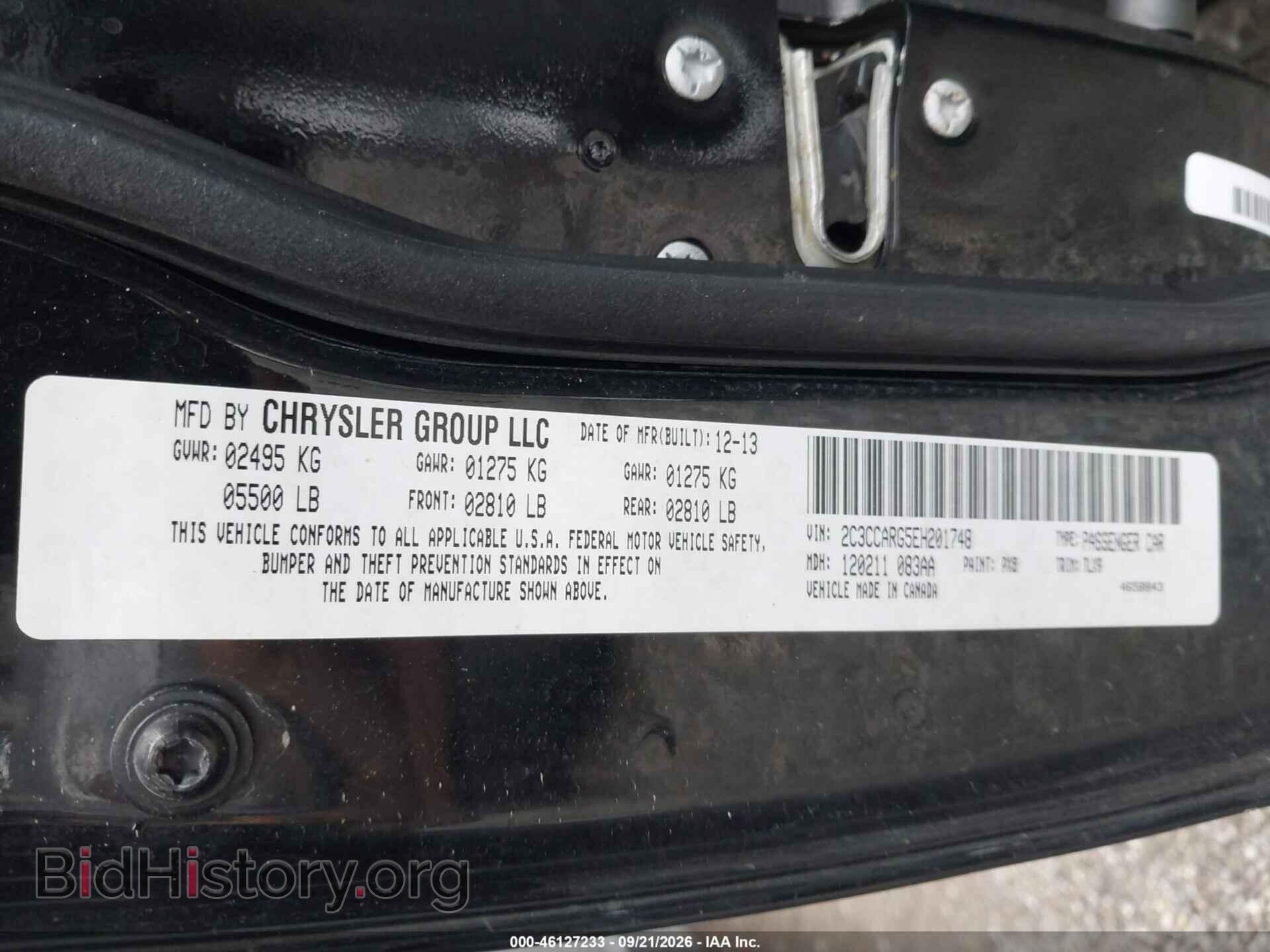 2014 CHRYSLER 300 - VIN: 2C3CCARG5EH201748 - Photo 9