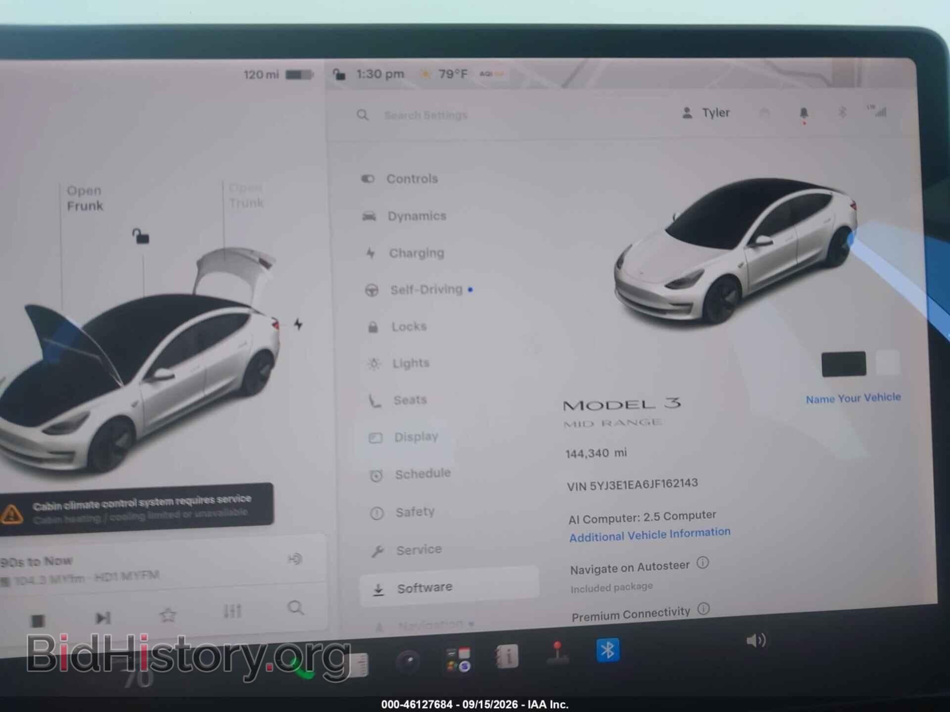 2018 TESLA MODEL 3 - VIN: 5YJ3E1EA6JF162143 - Фото 7