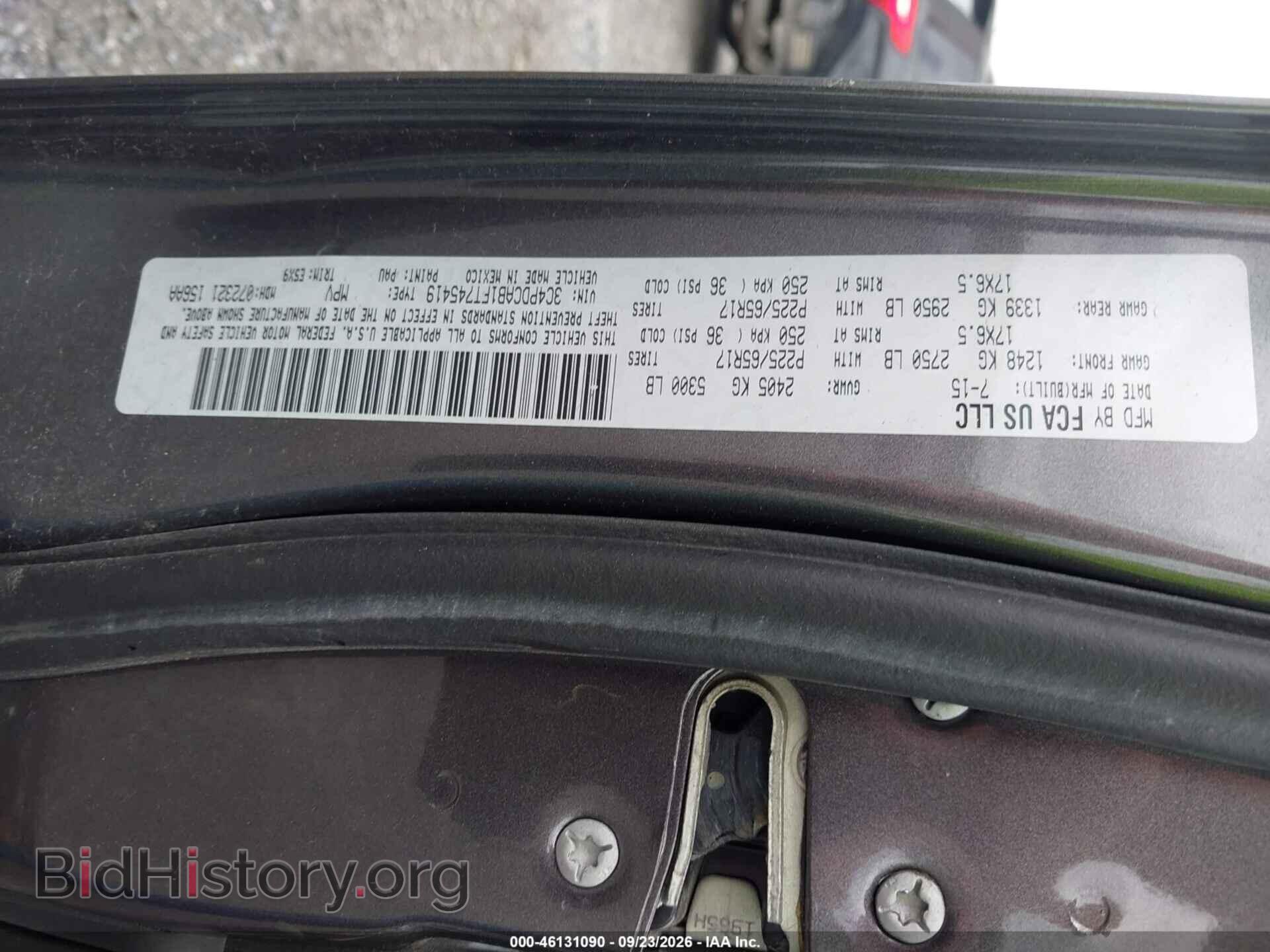 2015 DODGE JOURNEY - VIN: 3C4PDCAB1FT745419 - Photo 9