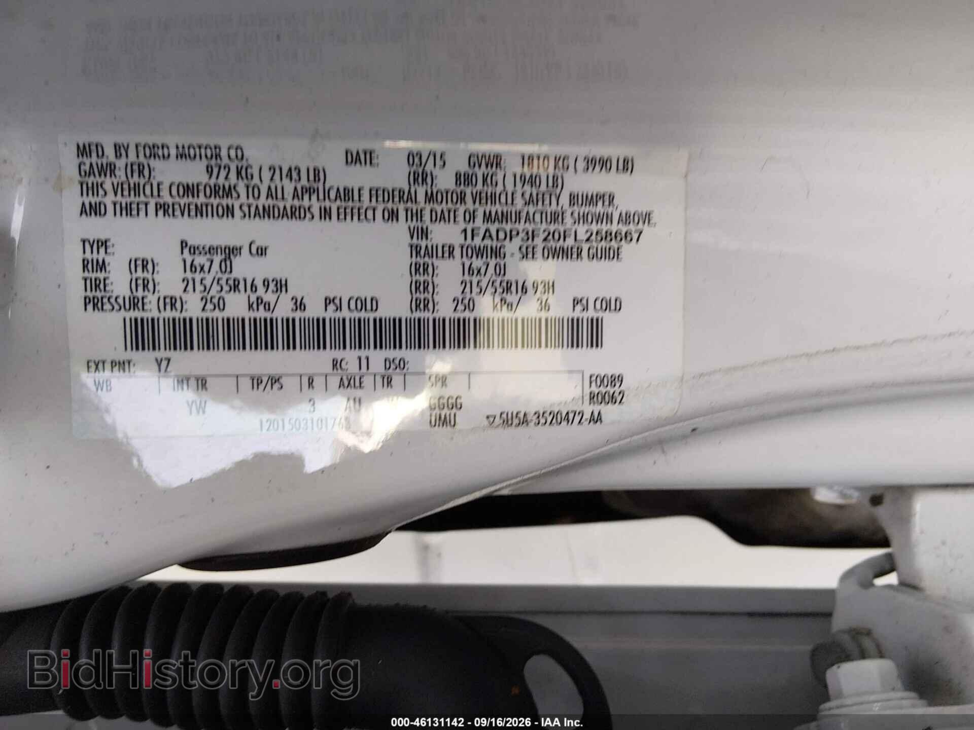 2015 FORD FOCUS - VIN: 1FADP3F20FL258667 - Photo 9