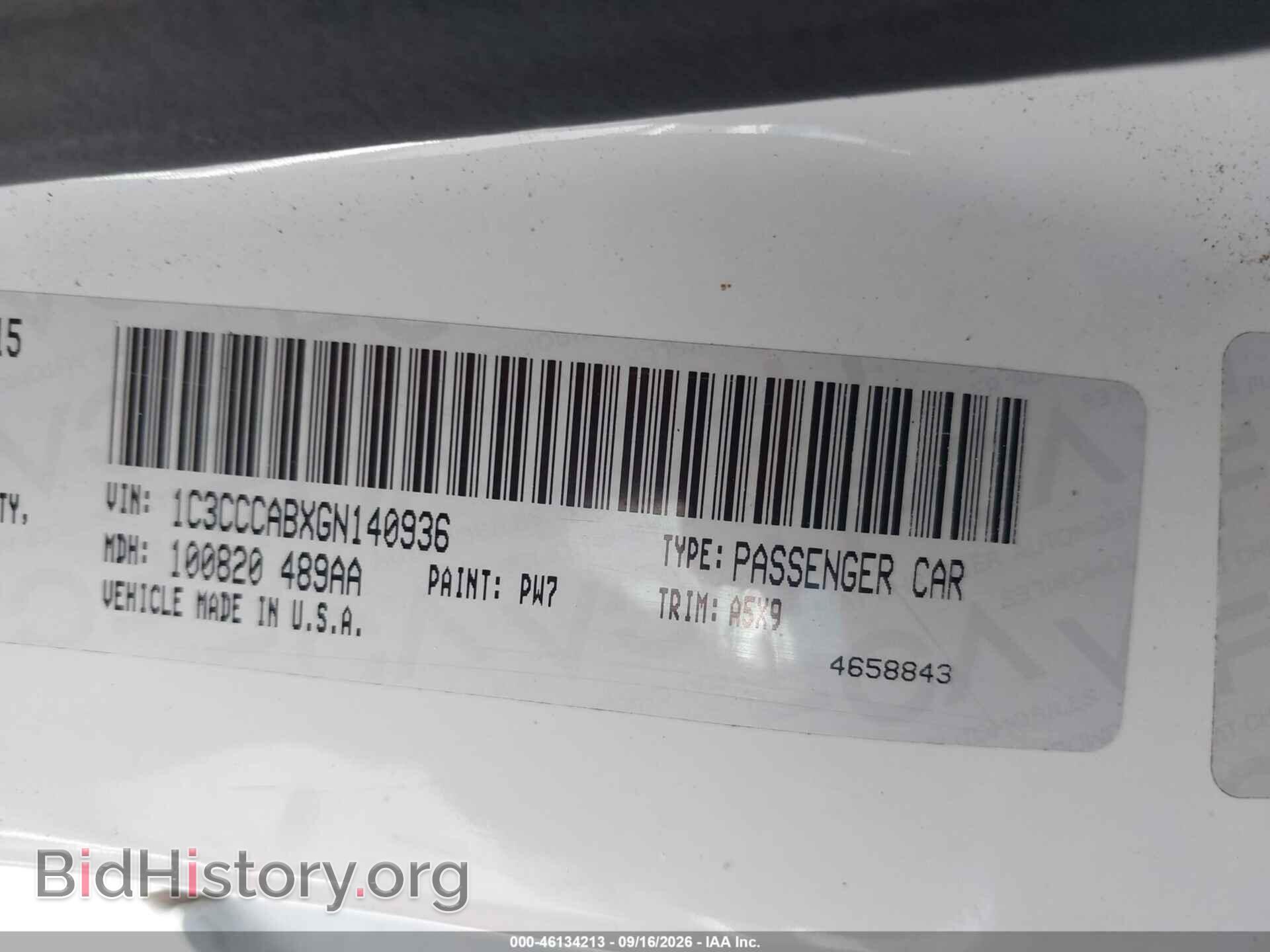 2016 CHRYSLER 200 - VIN: 1C3CCCABXGN140936 - Photo 9