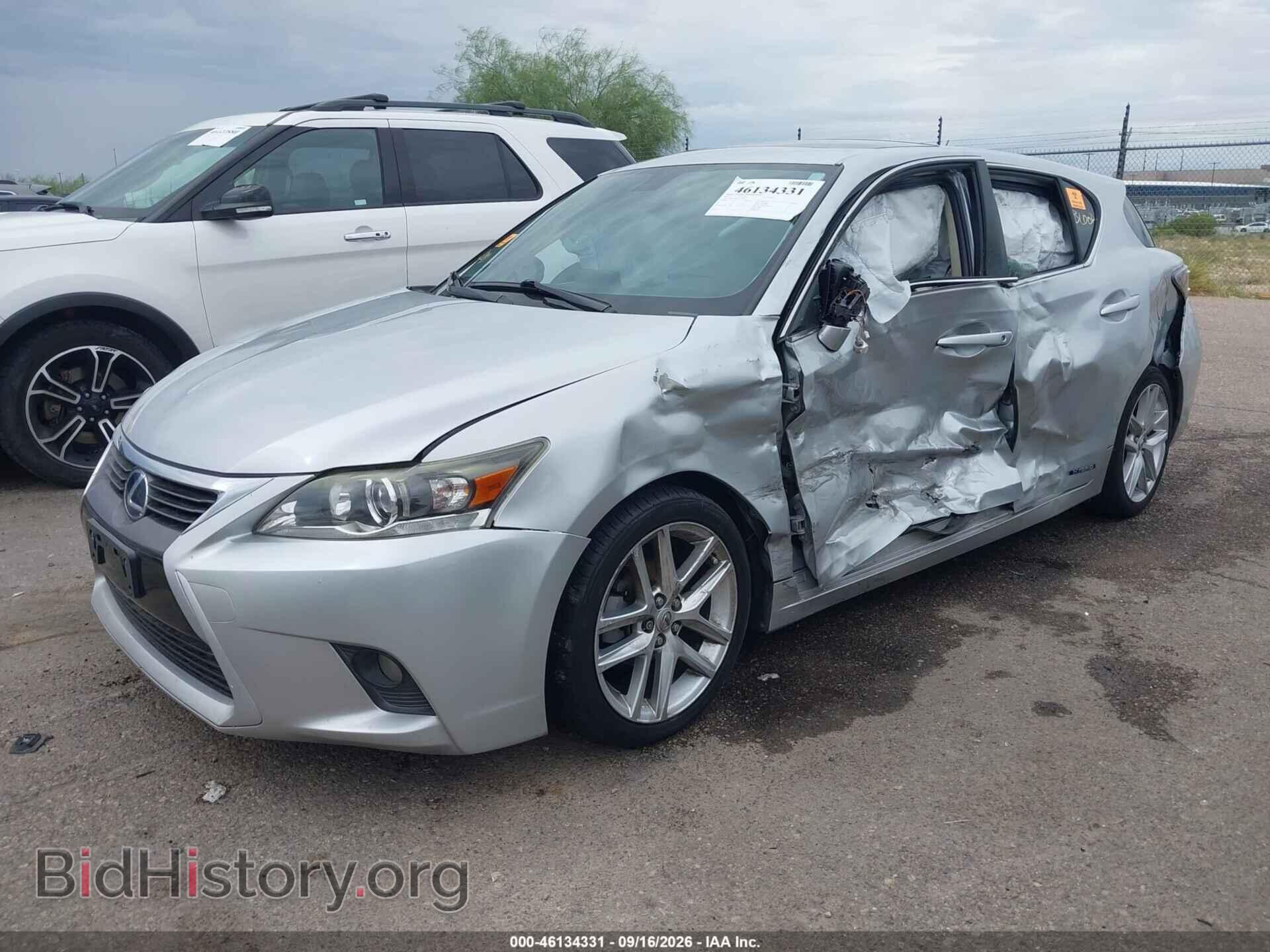 2014 LEXUS CT 200H - VIN: JTHKD5BH5E2203439 - Фото 2