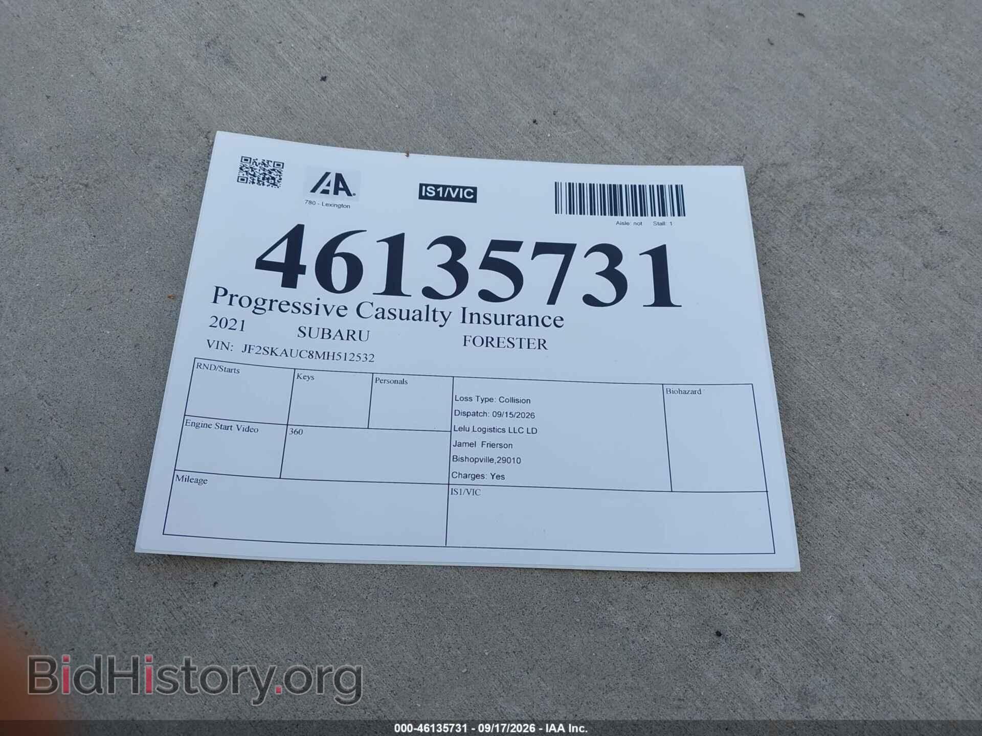 2021 SUBARU FORESTER - VIN: JF2SKAUC8MH512532 - Photo 2