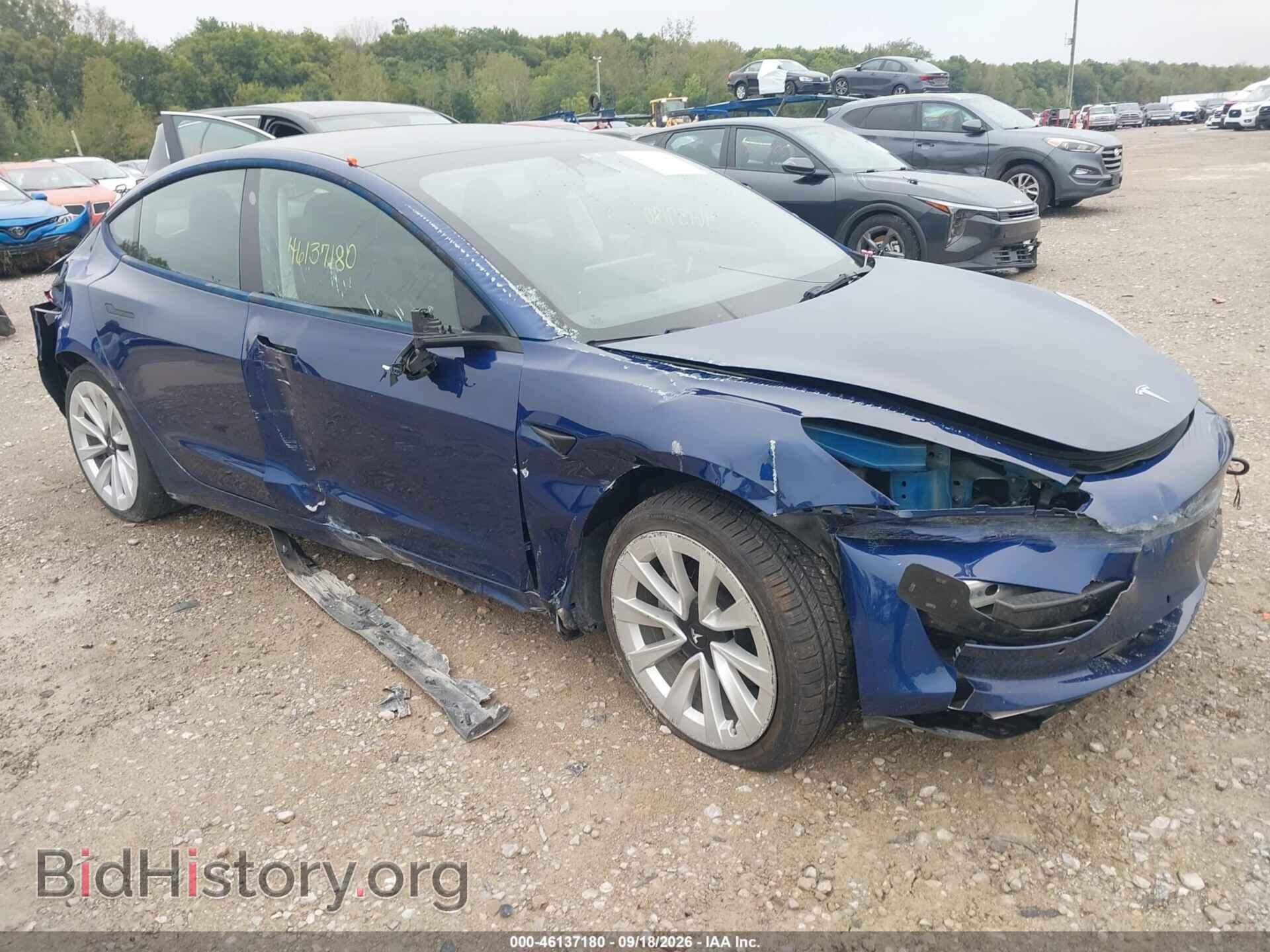 Photo 5YJ3E1EA7NF286007 - TESLA MODEL 3 2022