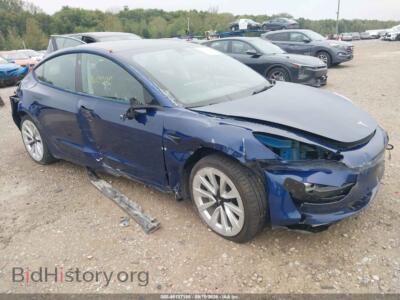 2022 Tesla MODEL 3, blue — VIN 5YJ3E1EA7NF286007, IAAI