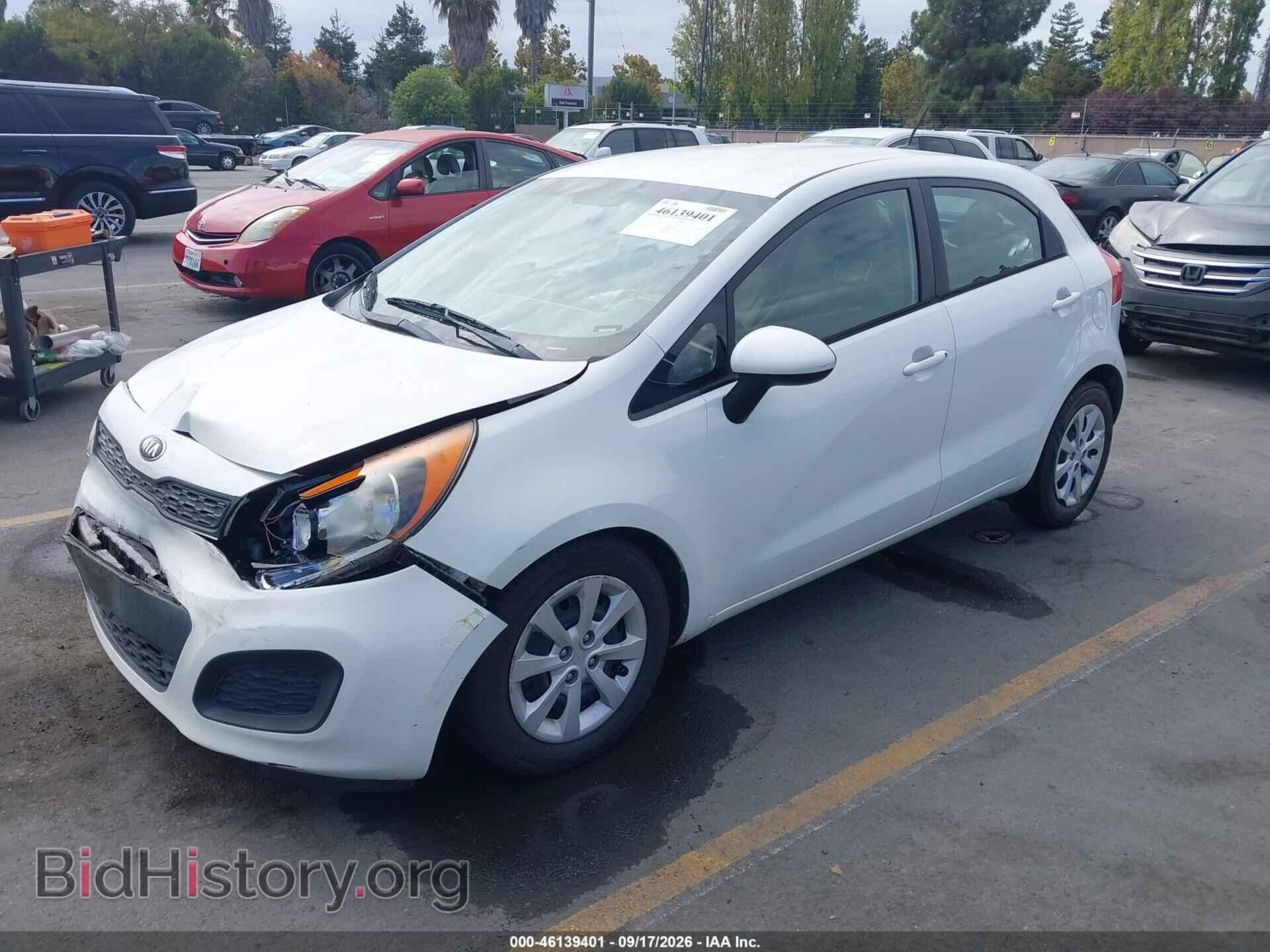 2014 KIA RIO - VIN: KNADM5A37E6372142 - Фото 2