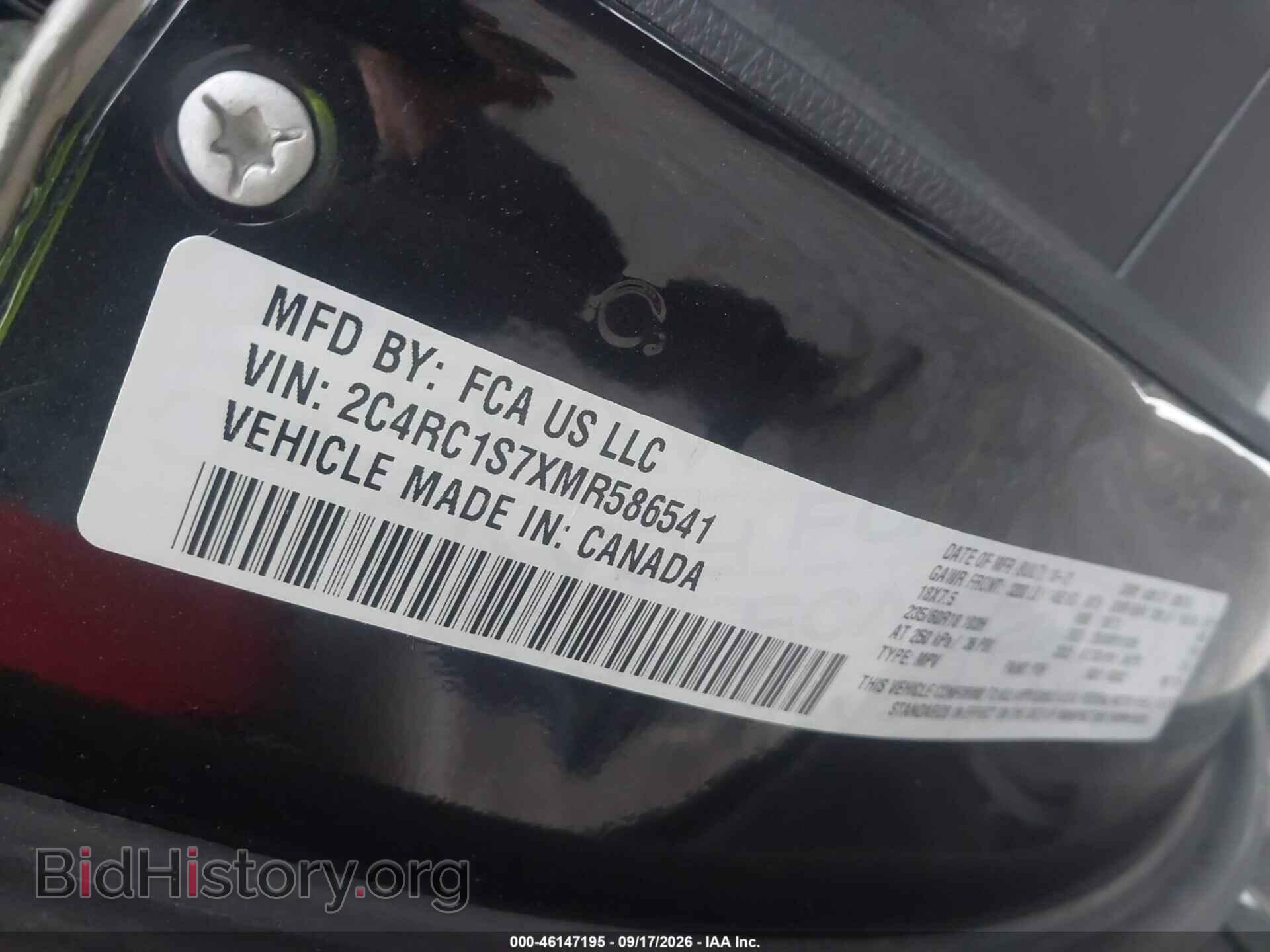2021 CHRYSLER PACIFICA - VIN: 2C4RC1S7XMR586541 - Photo 9