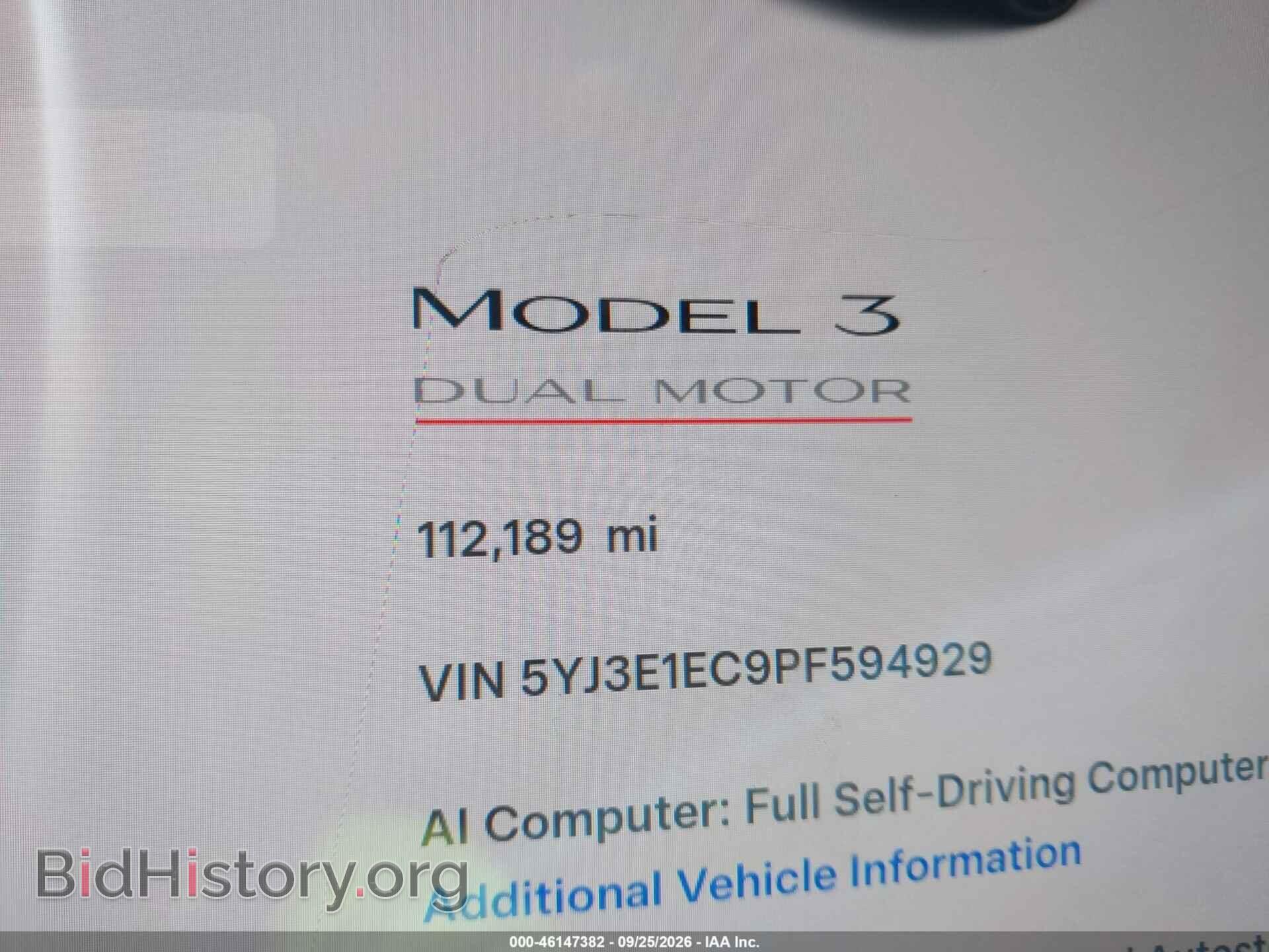 2023 TESLA MODEL 3 - VIN: 5YJ3E1EC9PF594929 - Фото 15