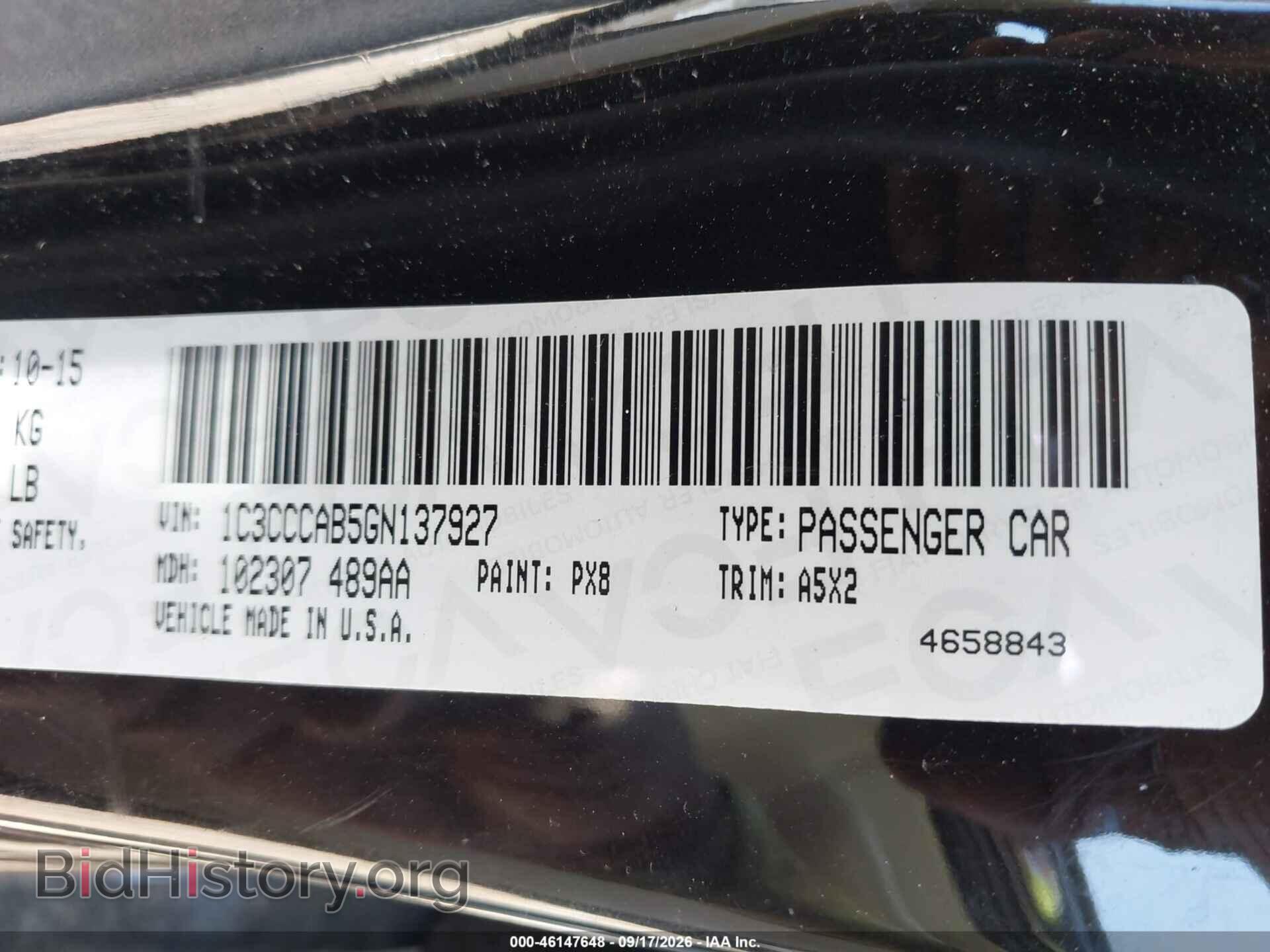 2016 CHRYSLER 200 - VIN: 1C3CCCAB5GN137927 - Photo 9