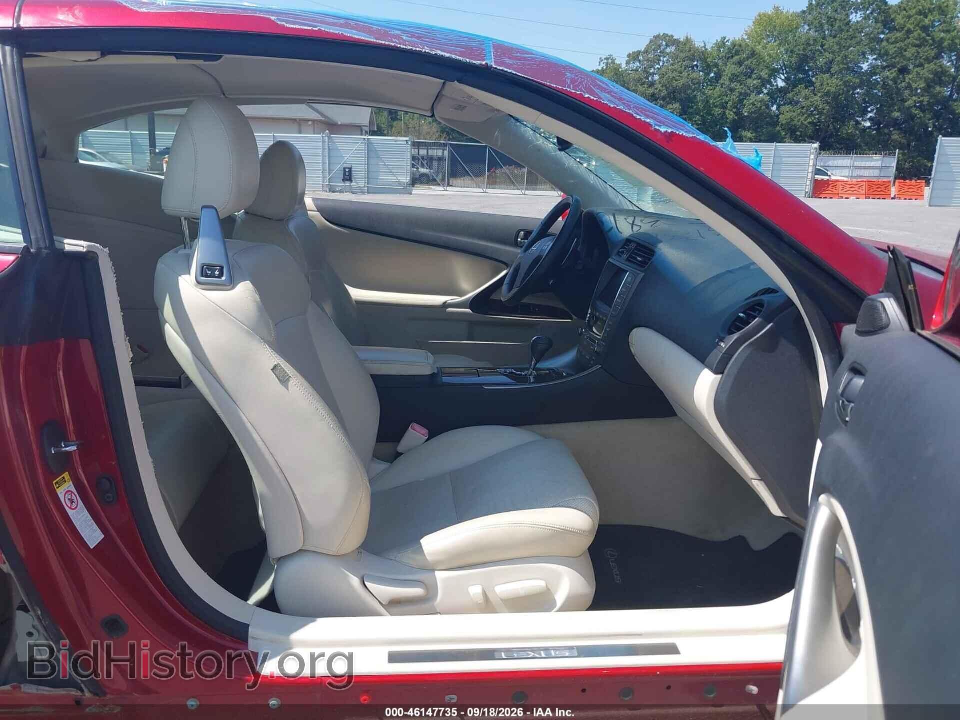 2010 LEXUS IS 250C - VIN: JTHFF2C2XA2513813 - Photo 5