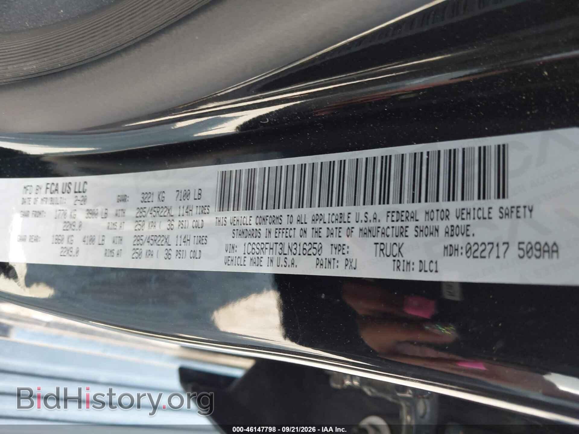 2020 RAM 1500 - VIN: 1C6SRFHT3LN316250 - Photo 9