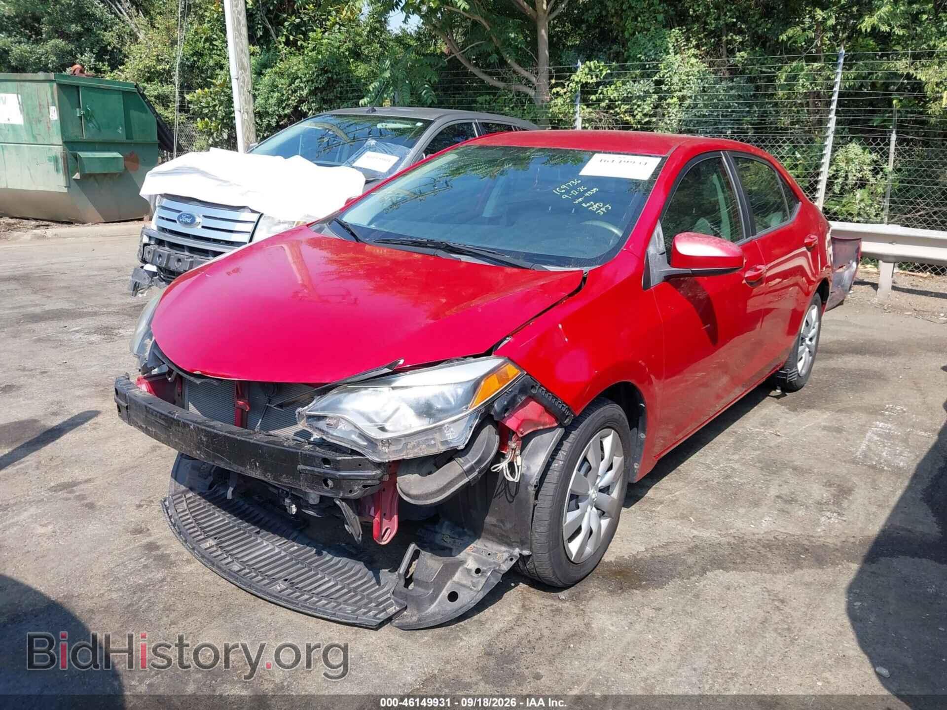 2014 TOYOTA COROLLA - VIN: 2T1BURHE6EC044535 - Фото 2