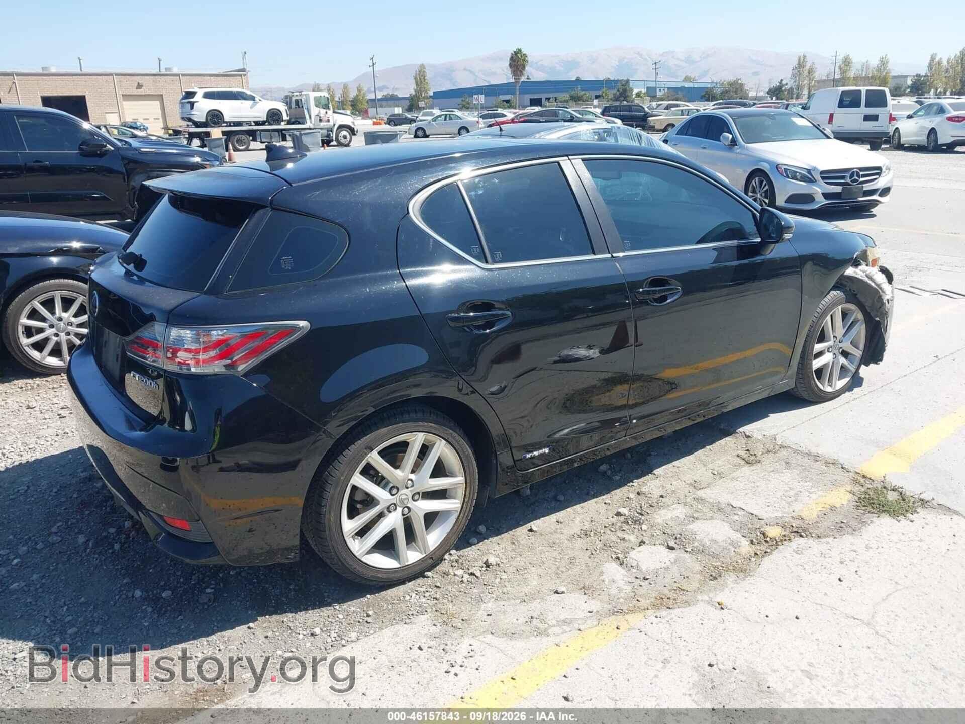 2014 LEXUS CT 200H - VIN: JTHKD5BH9E2181560 - Фото 4