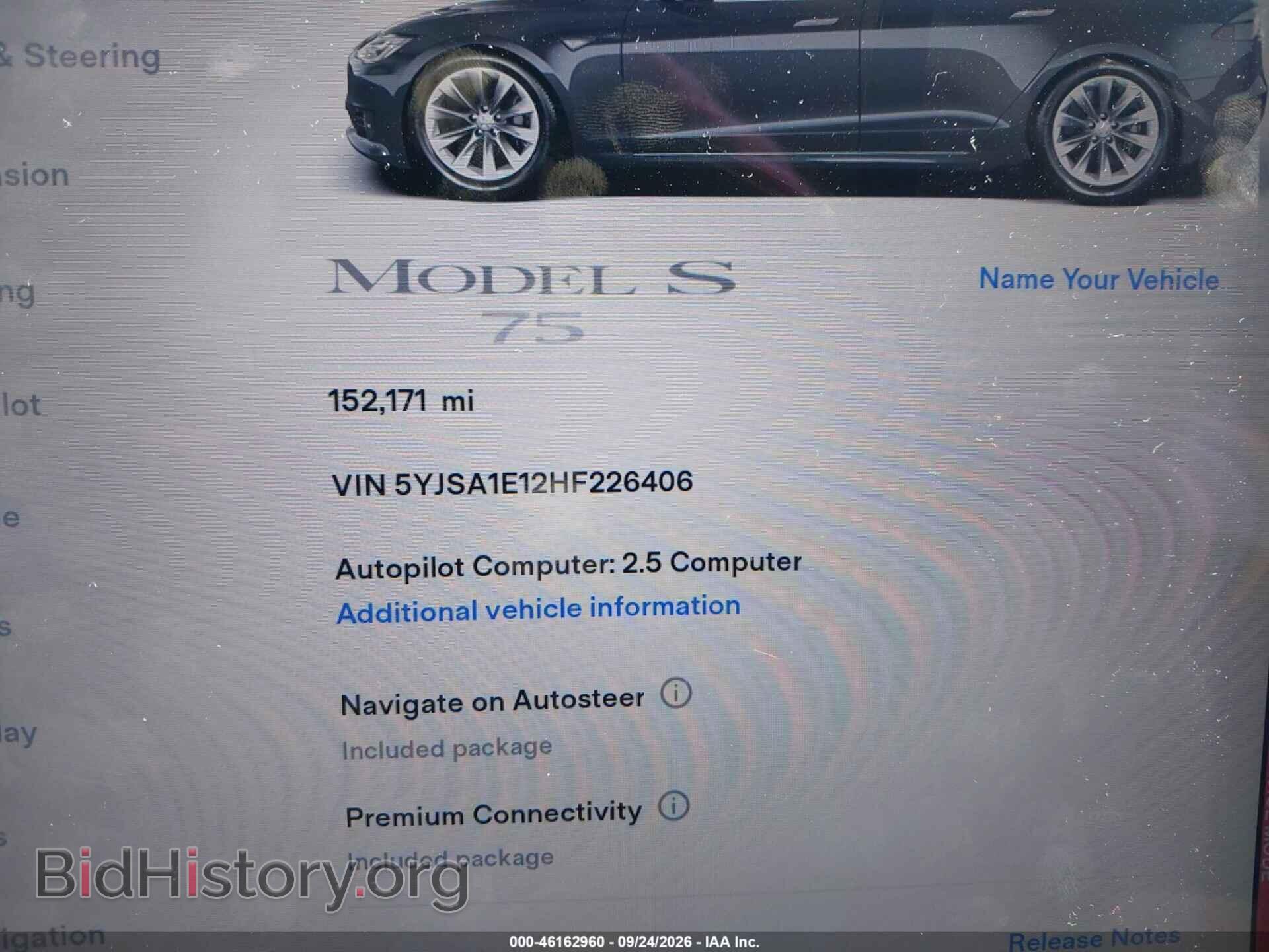 2017 TESLA MODEL S - VIN: 5YJSA1E12HF226406 - Photo 14