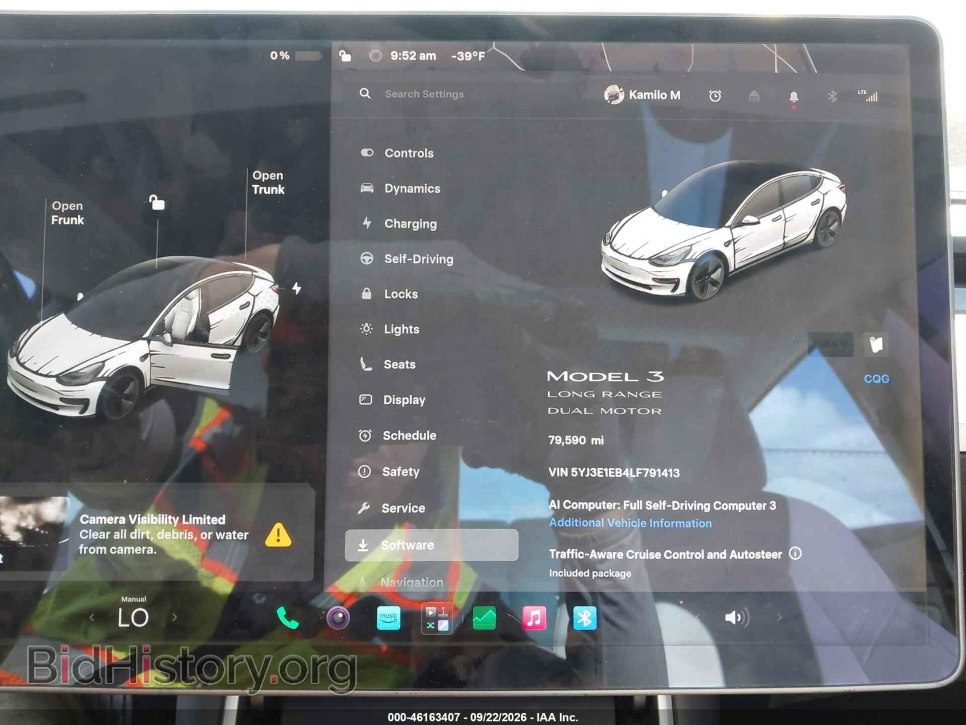 2020 TESLA MODEL 3 - VIN: 5YJ3E1EB4LF791413 - Photo 7