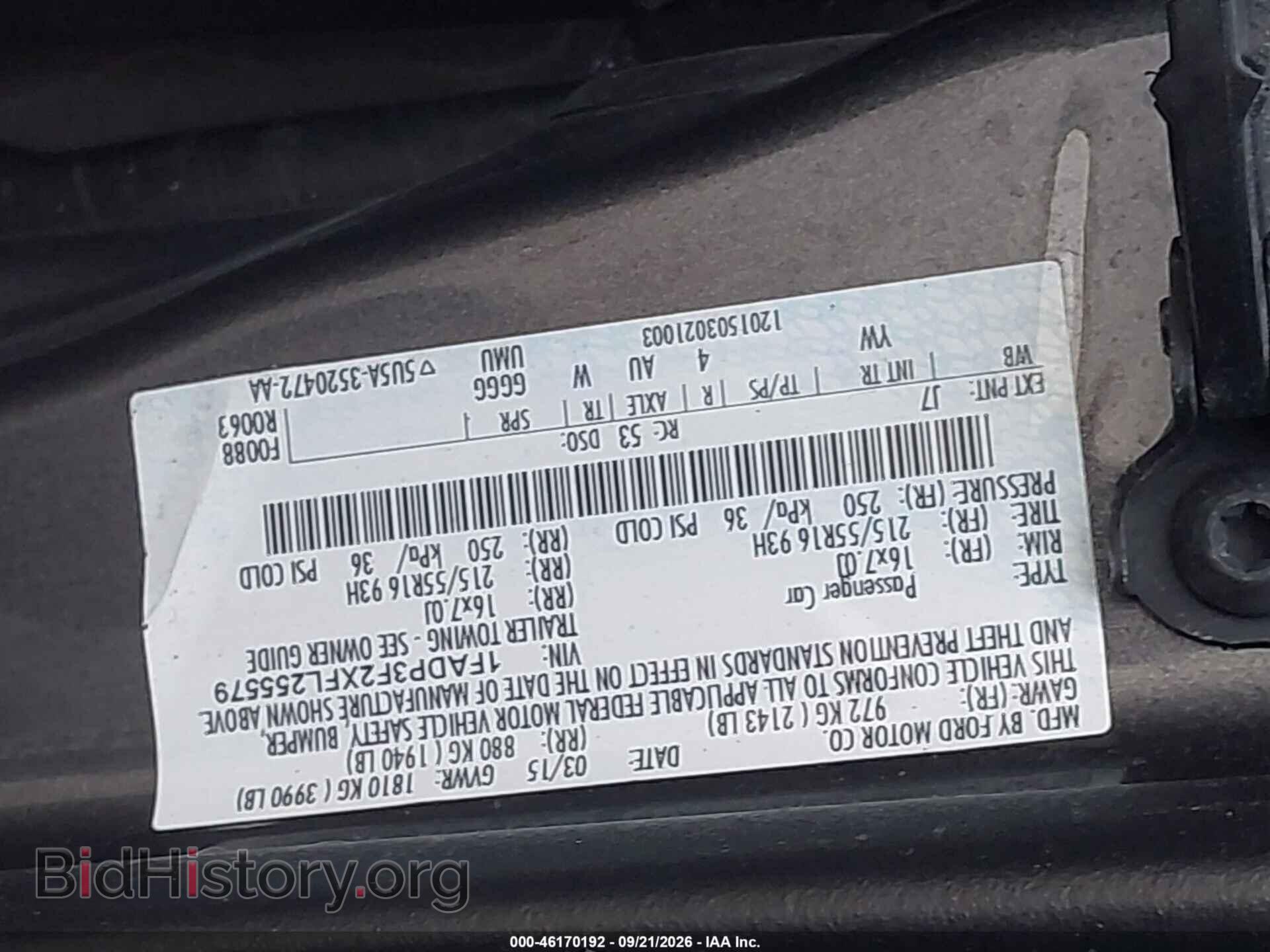 2015 FORD FOCUS - VIN: 1FADP3F2XFL255579 - Photo 9
