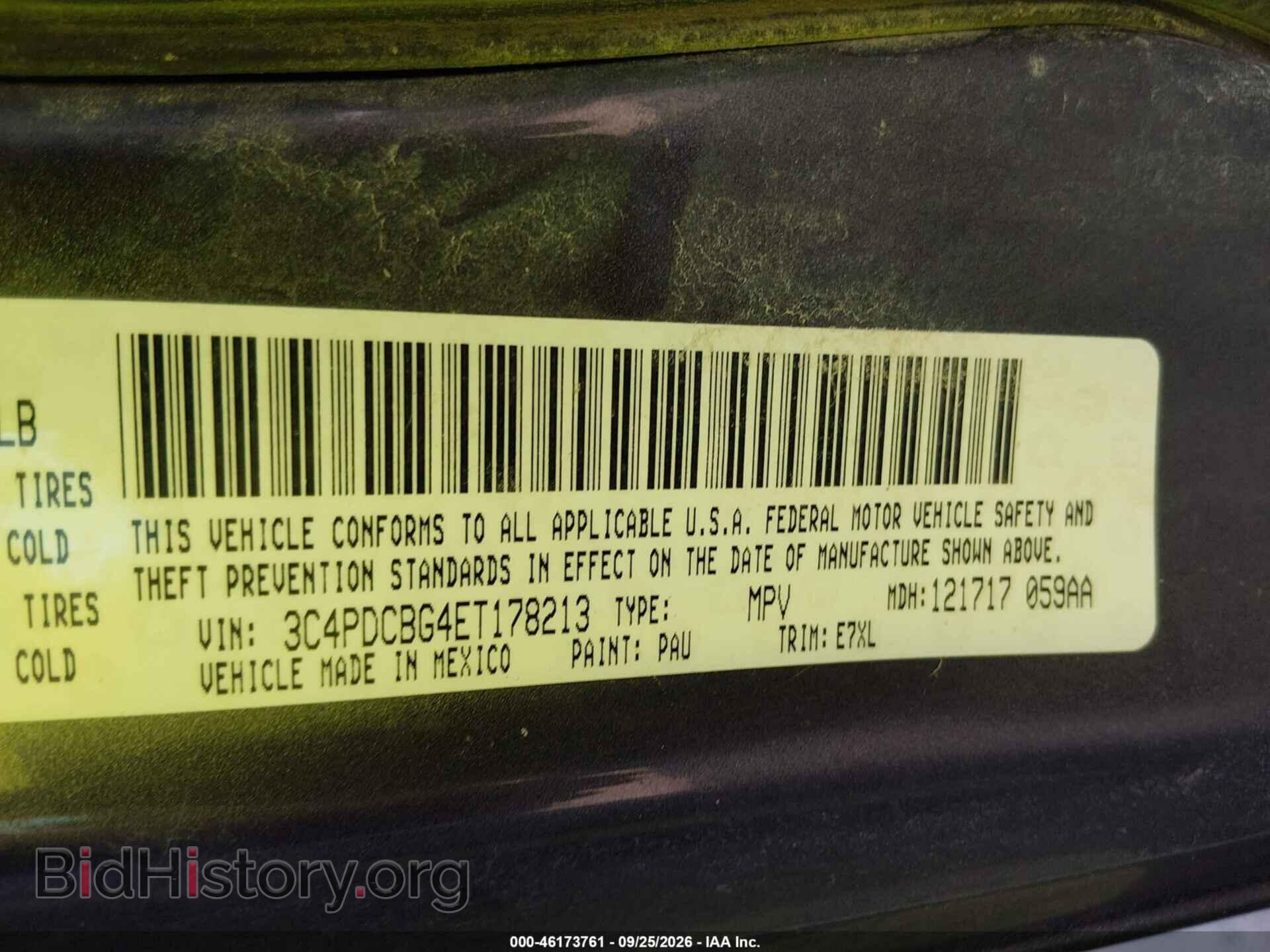 2014 DODGE JOURNEY - VIN: 3C4PDCBG4ET178213 - Photo 9