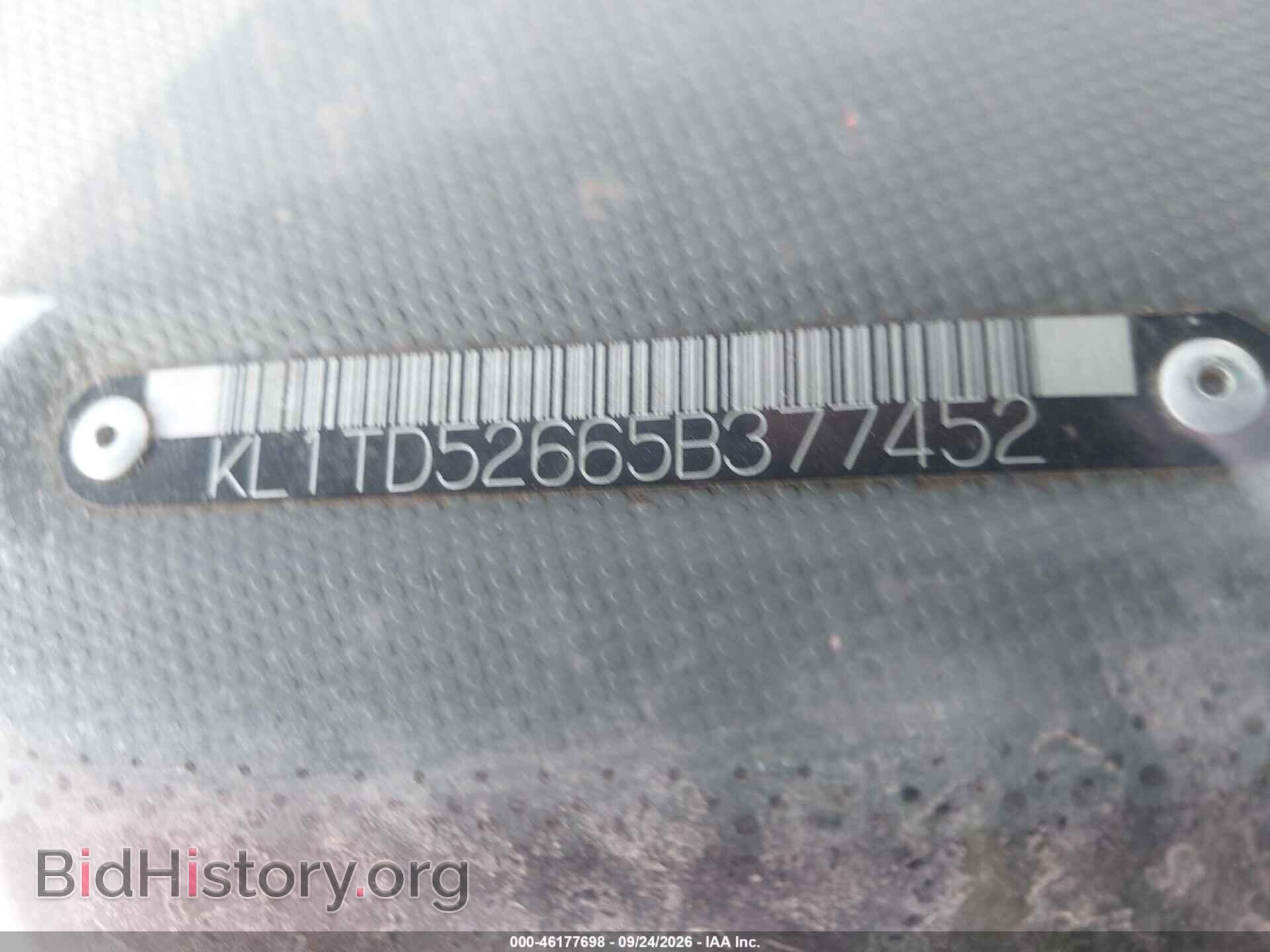 2005 CHEVROLET AVEO - VIN: KL1TD52665B377452 - Photo 9