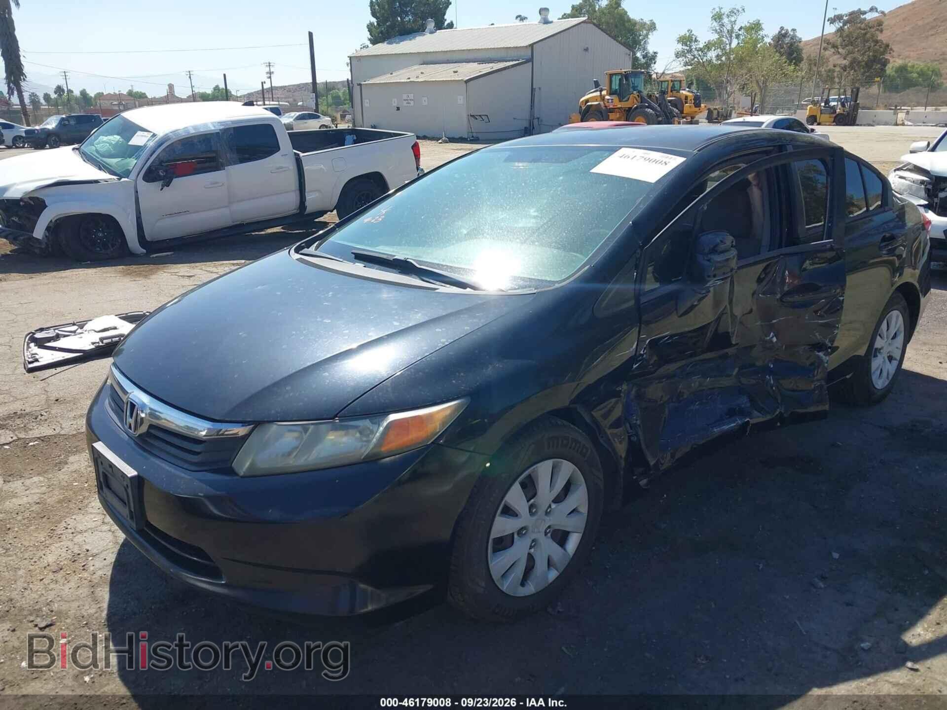 2012 HONDA CIVIC - VIN: 2HGFB2F59CH311656 - Фото 2