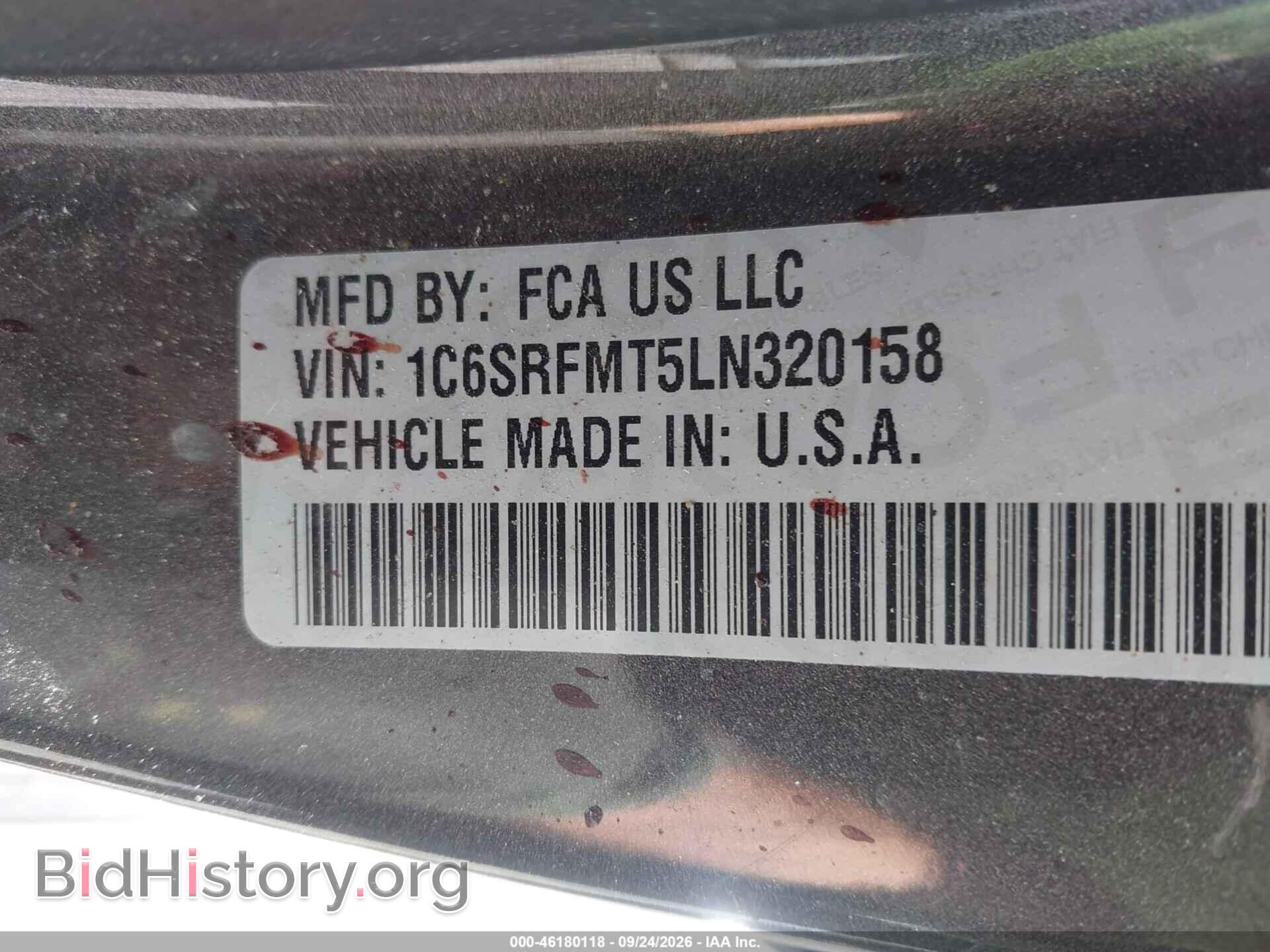 2020 RAM 1500 - VIN: 1C6SRFMT5LN320158 - Фото 9