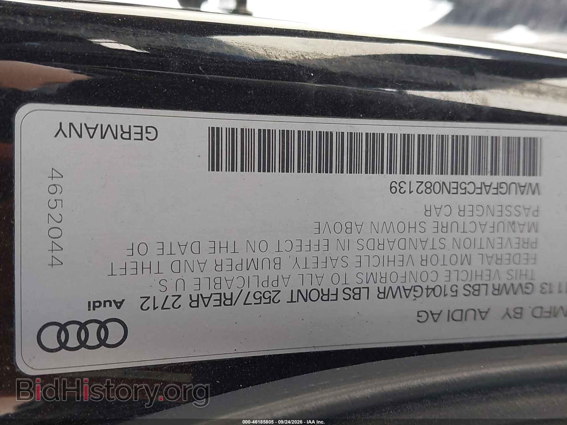 2014 AUDI A6 - VIN: WAUGFAFC5EN082139 - Photo 9