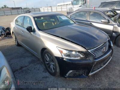 2014 Lexus LS 460, серый — VIN JTHCL5EF5E5022342, IAAI